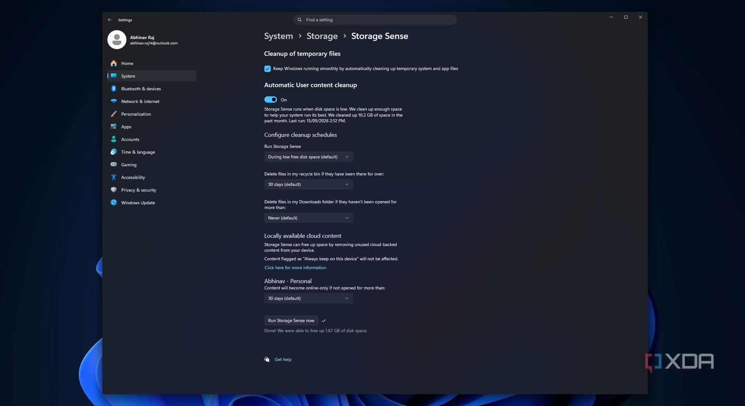 Как правильно настроить Storage Sense в Windows 11 и очистить системный накопитель Параметры Storage Sense в Windows 11