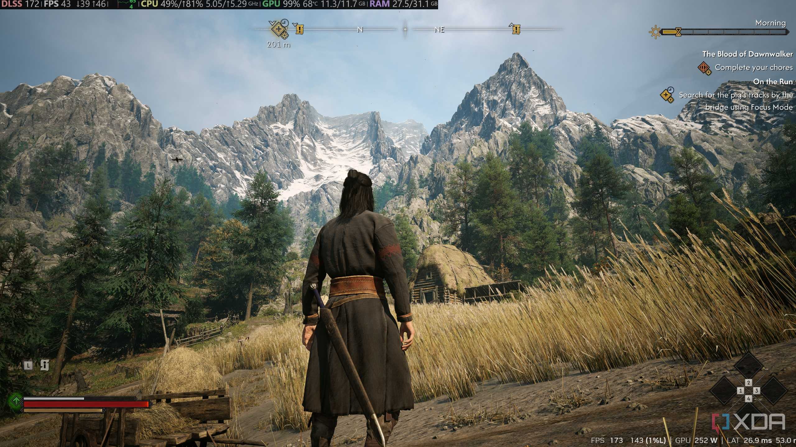 3x-multi-frame-generation-on-blood-of-dawnwalker-via-optiscaler
