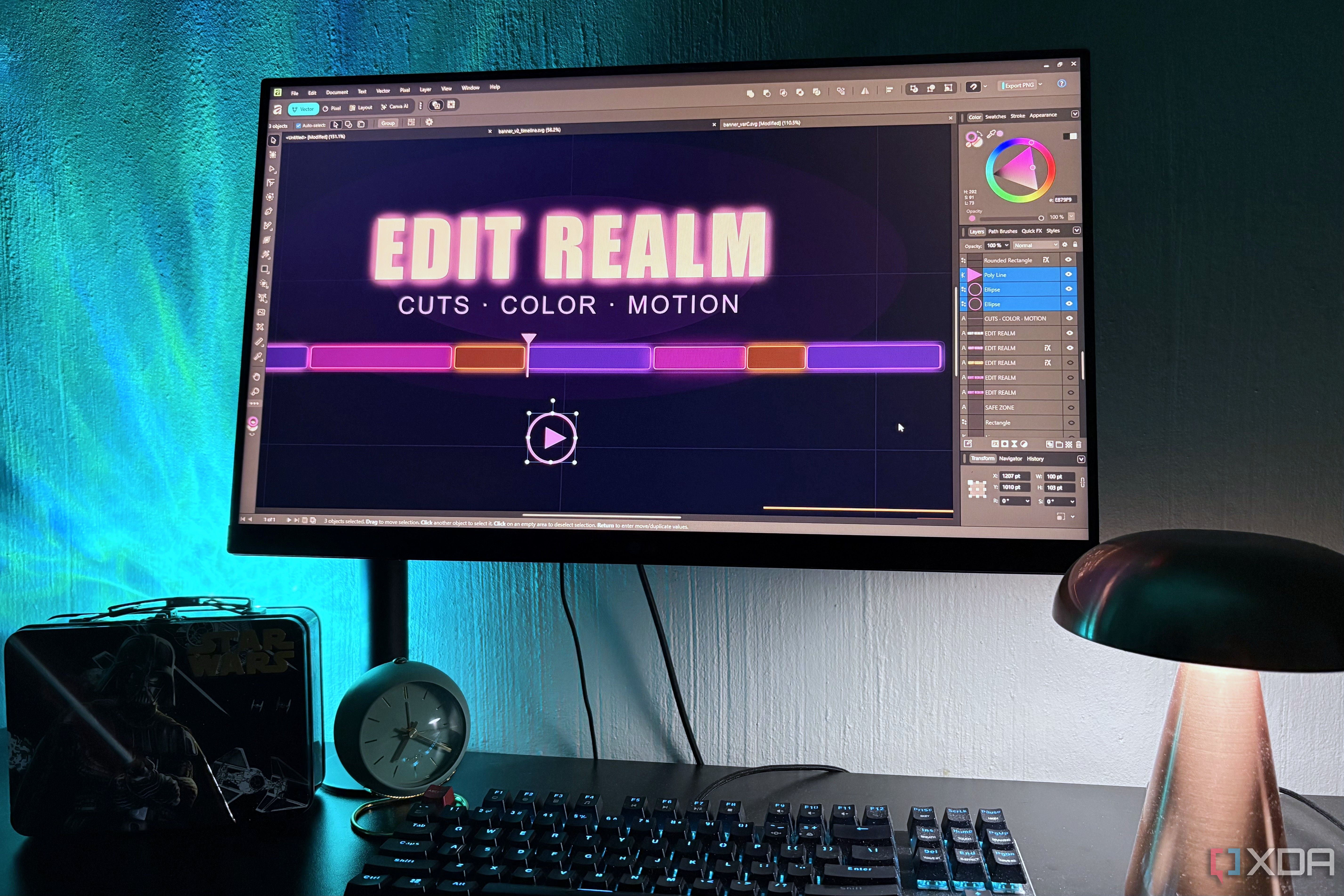 affinity vector design on desktop pc