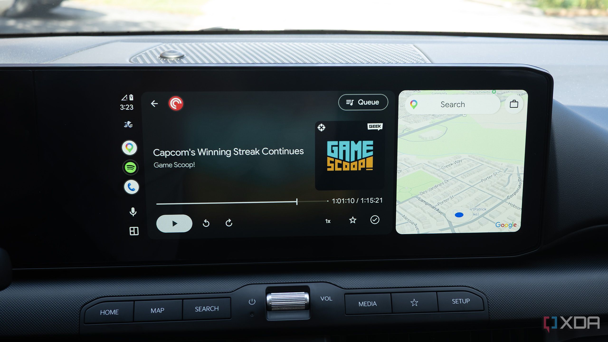 I changed one Android Auto setting, and I don't miss the bottom taskbar at all now