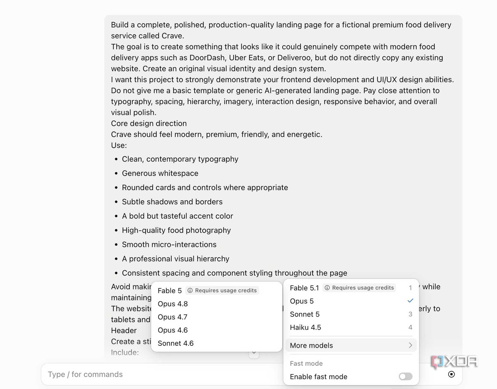 Сравнение Claude Code, Codex и Google Antigravity в создании веб-сайта интерфейс Claude Code с процессом генерации кода