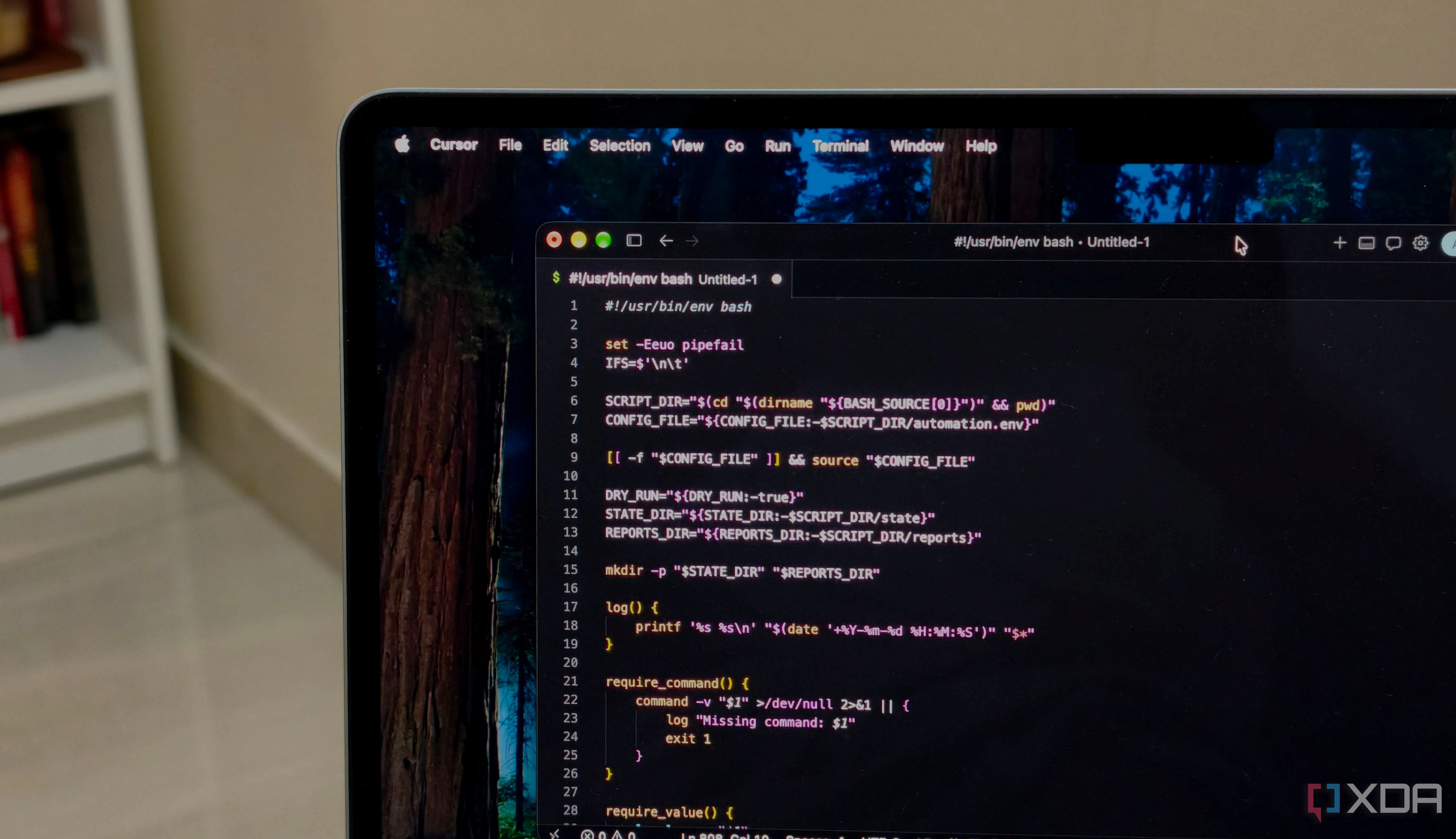 Automation script in cursor
