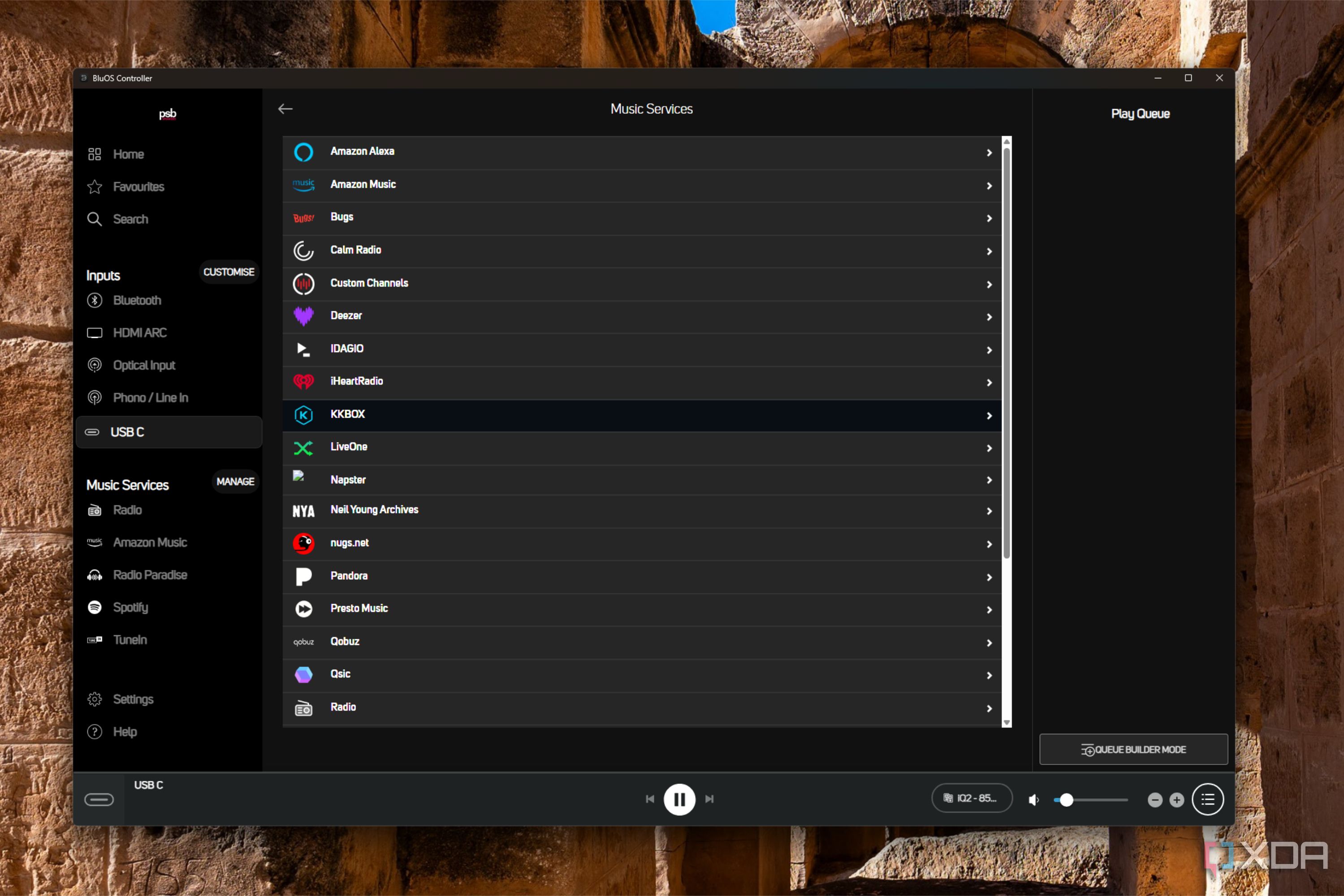 bluos controller app windows integrations to apps