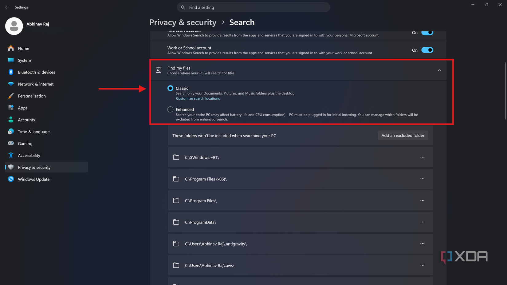 размер файла индексации Windows Search — иллюстрация 2 к материалу