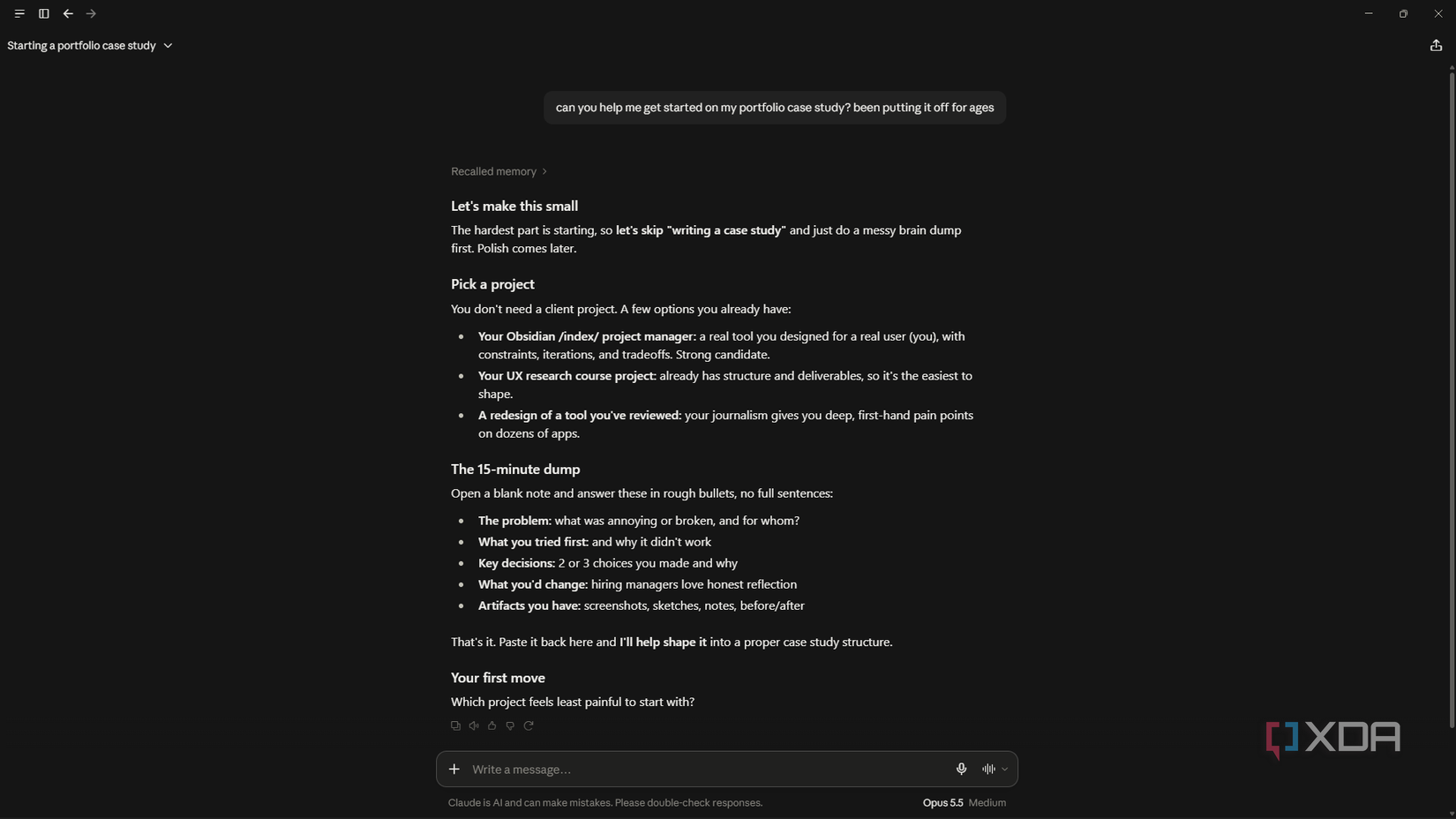 Как победить прокрастинацию с помощью одной инструкции для Claude интерфейс Claude Desktop с планом работы