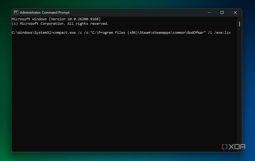 I paid $6 for game compression before discovering Windows' hidden command-line tool