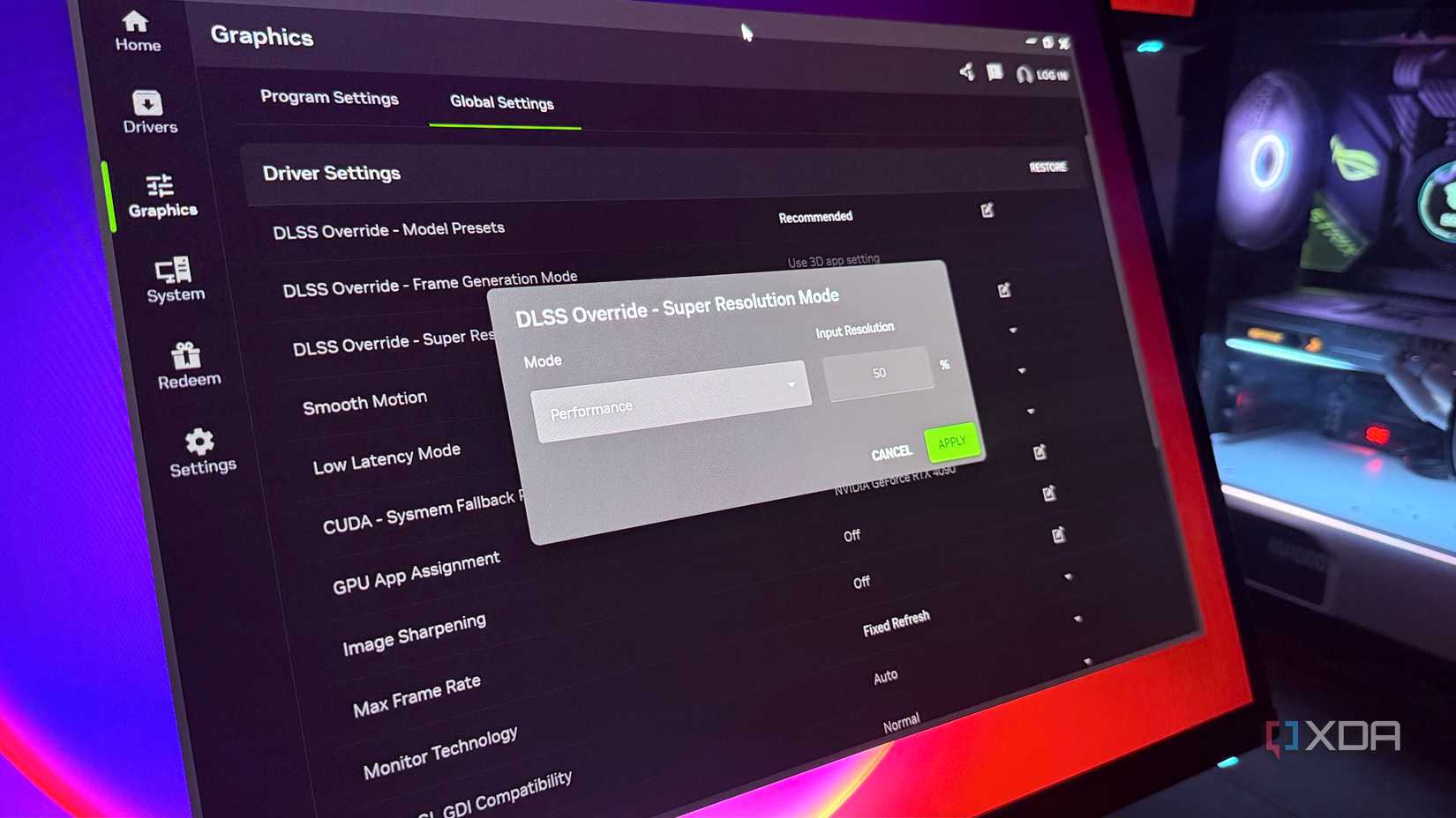 Как DLSS 4.5 влияет на нагрузку процессора при апскейлинге Разрешение рендеринга DLSS в приложении Nvidia