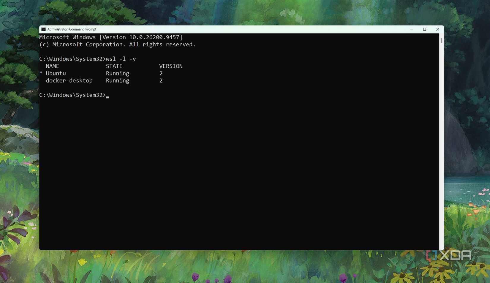 Docker і WSL в терміналі
