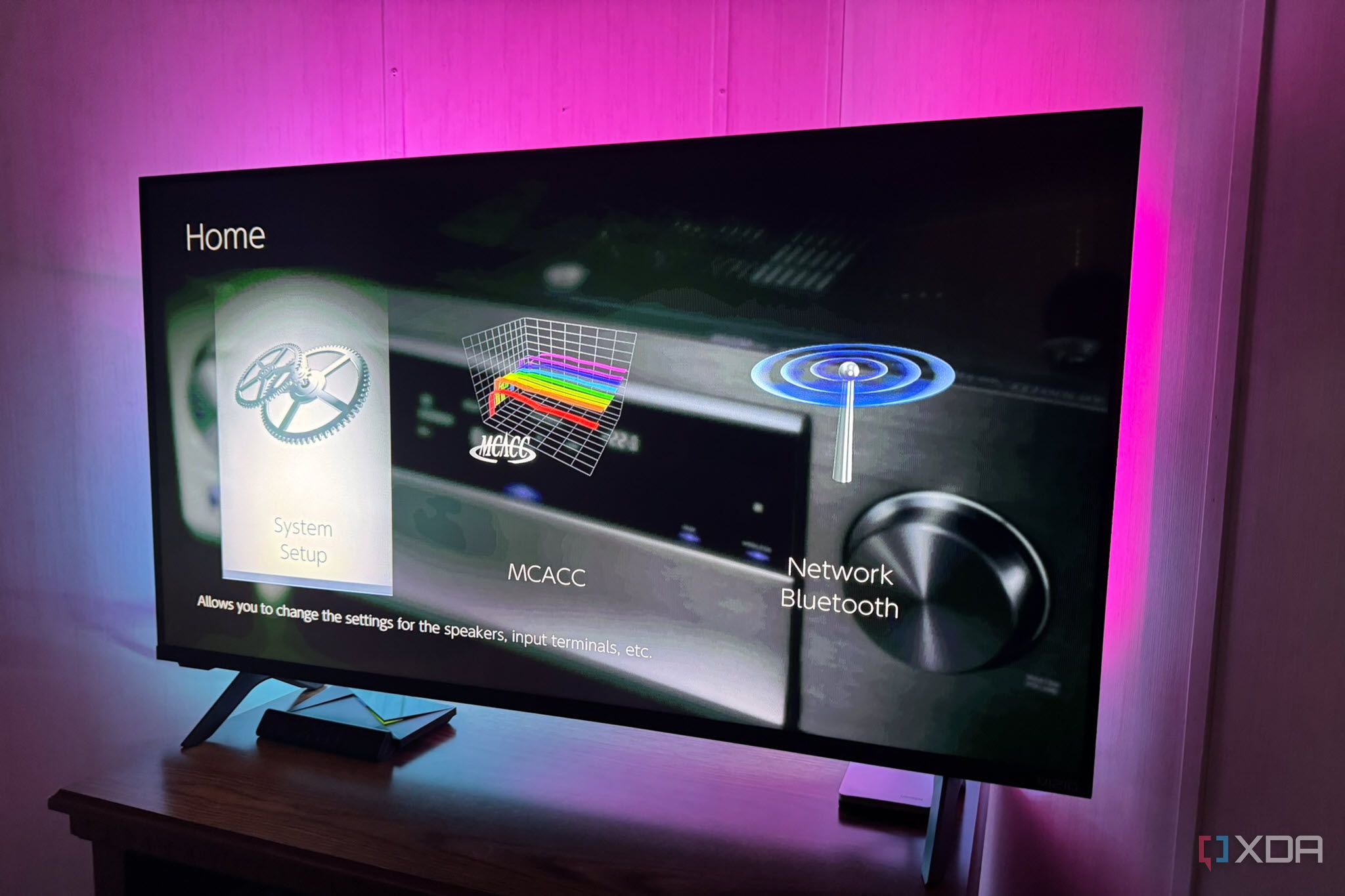 System Settings AV Receiver