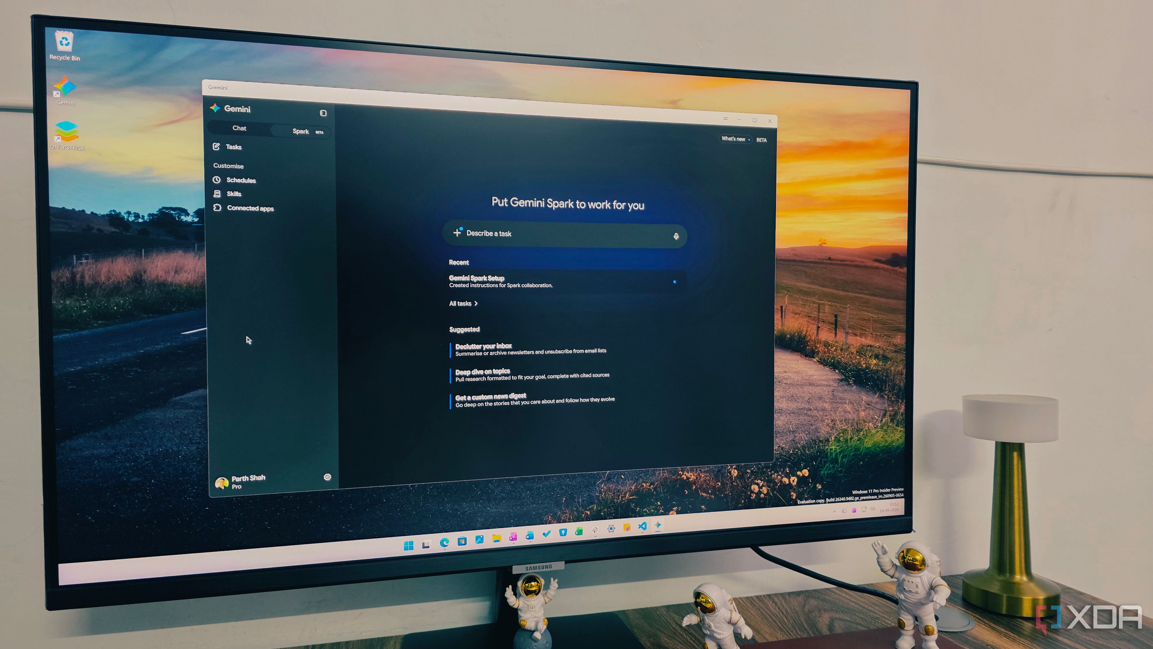 Gemini on a Windows PC.