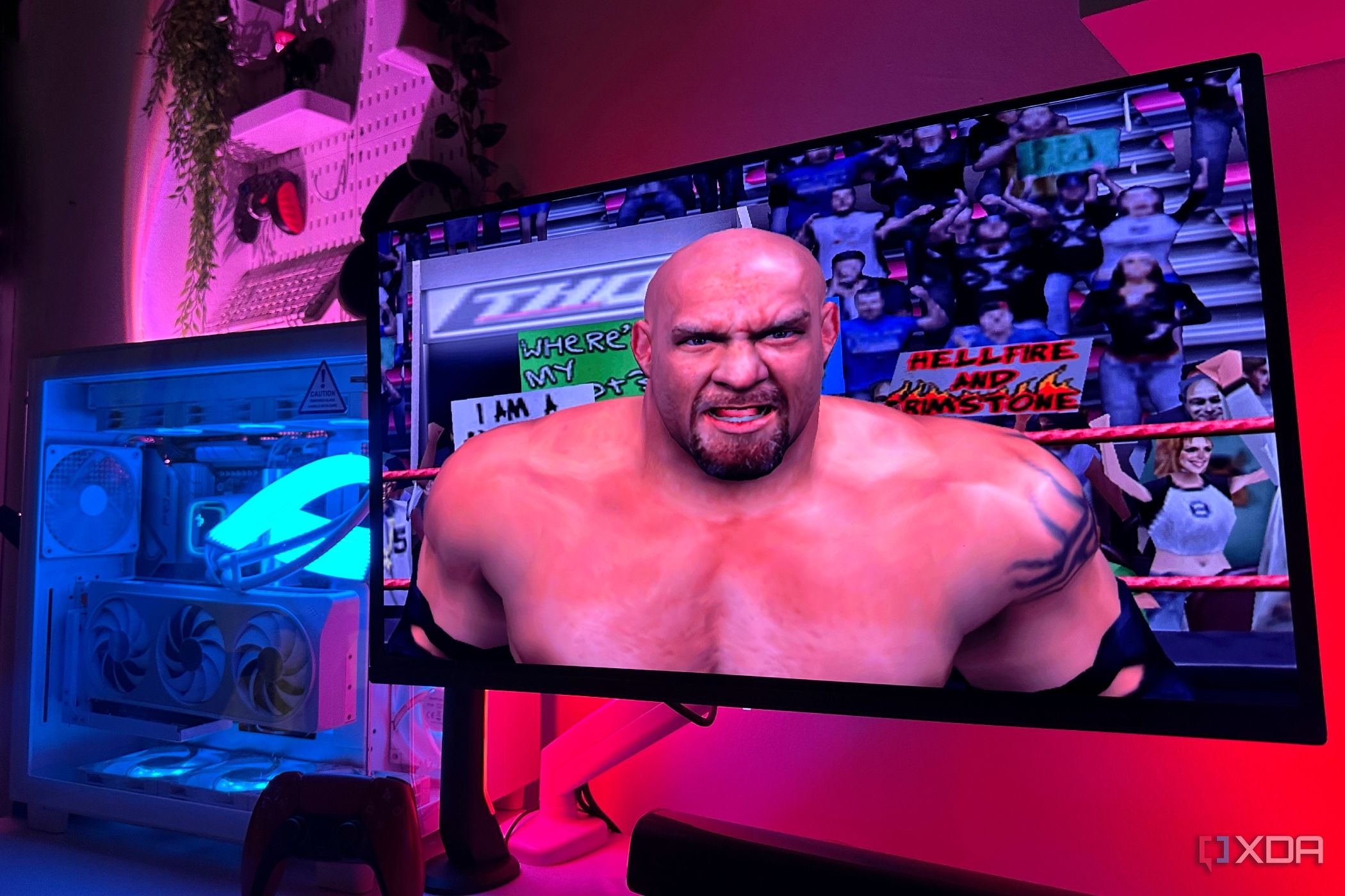 WWE Smackdown: Here Comes the Pain running on PCSX2 on PC with DLSS 5 via ReShade.