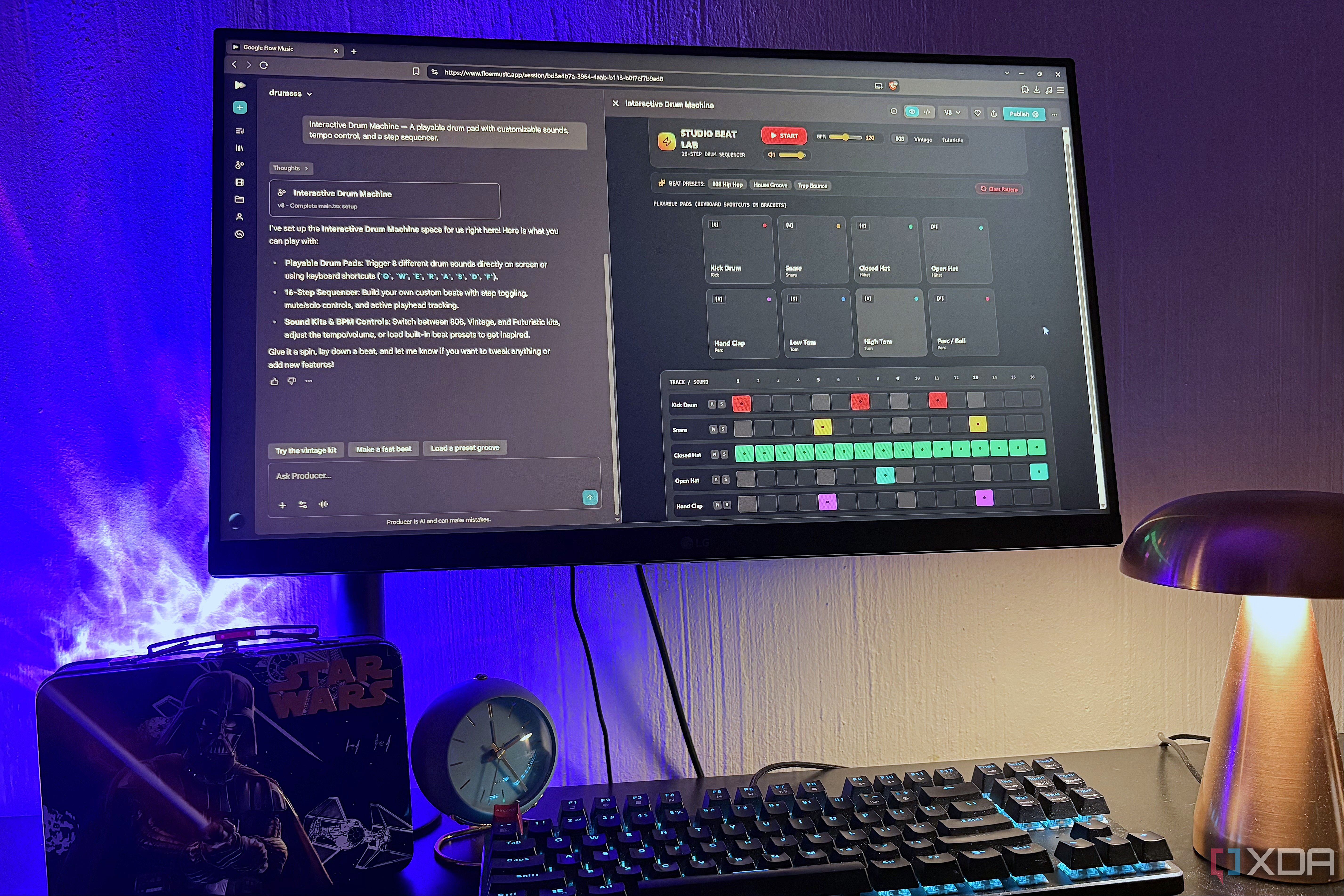 google flow music on desktop pc