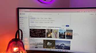 Immich search feature shown on screen