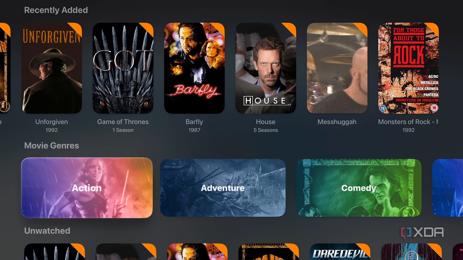 4 полезных приложения для расширения возможностей медиасервера Plex Интерфейс библиотеки Plex в плеере Infuse на Apple TV