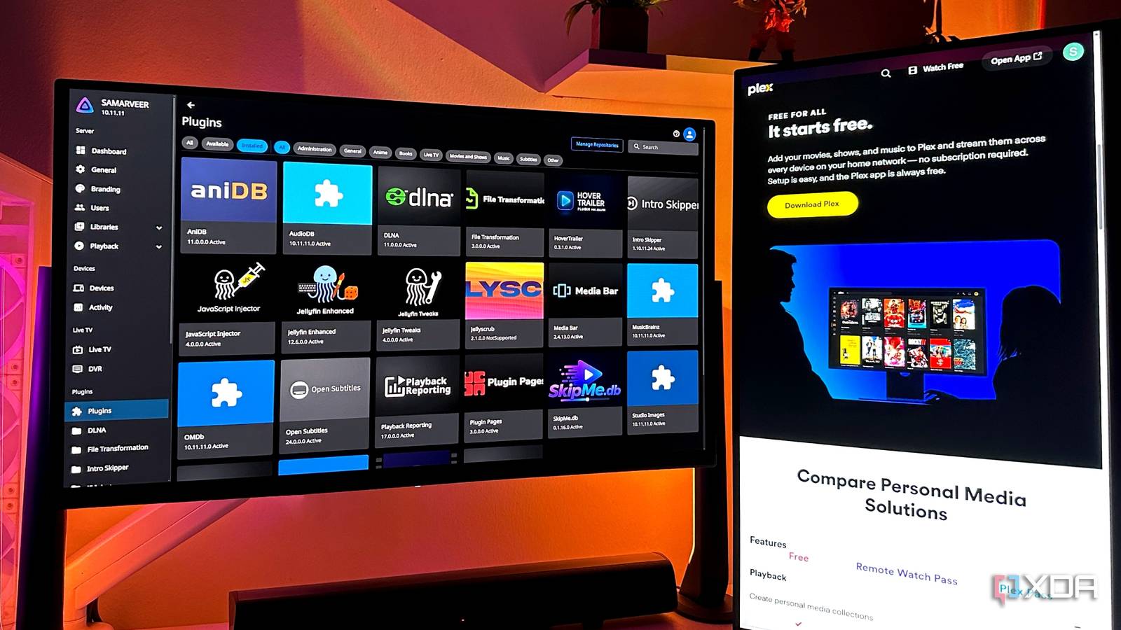 Plex still tempts me, but Jellyfin's plugin ecosystem is why I'll never ...