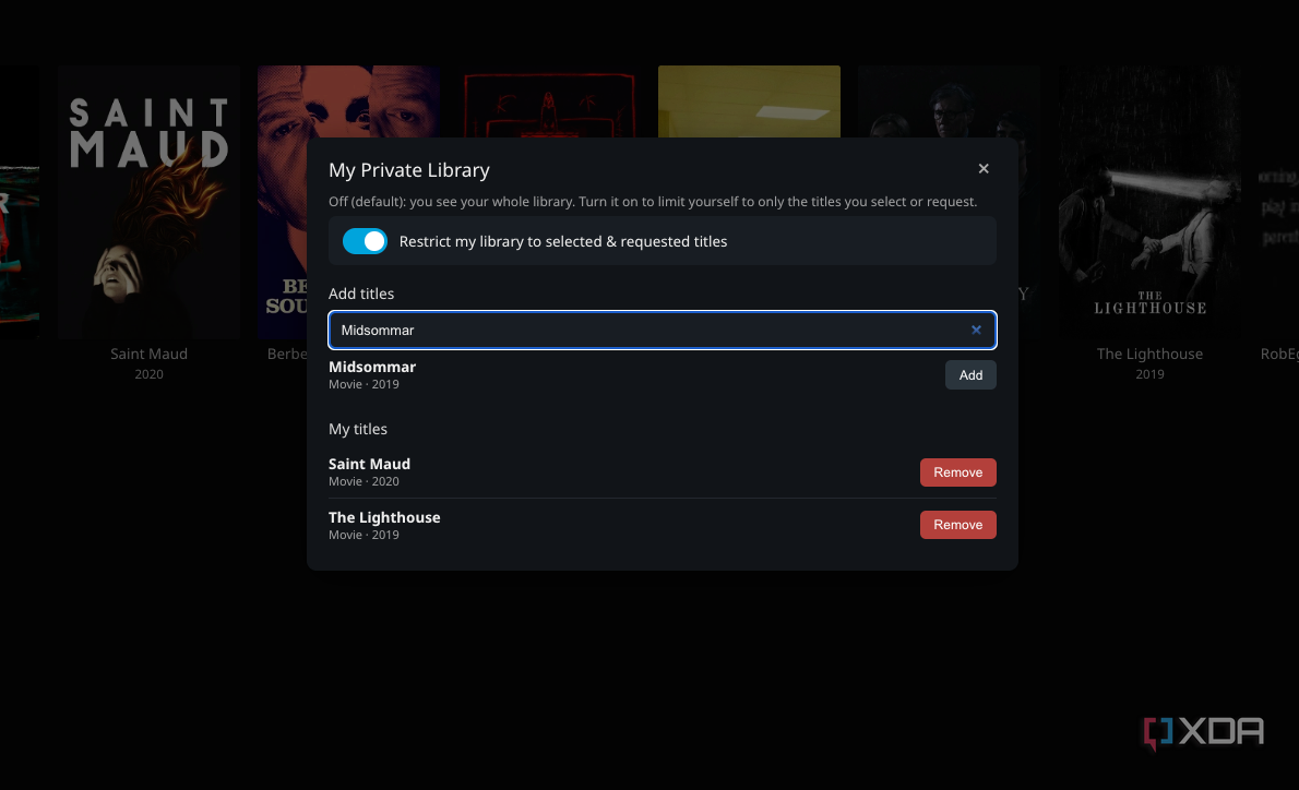 Как ограничить доступ к медиаконтенту в Jellyfin с помощью плагина JellyPrivateLibraries — иллюстрация 4 к материалу