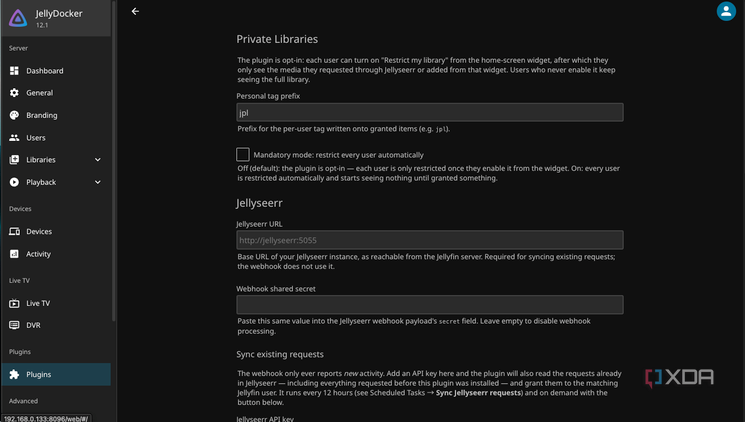 Как ограничить доступ к медиаконтенту в Jellyfin с помощью плагина JellyPrivateLibraries — иллюстрация 7 к материалу Как ограничить доступ к медиаконтенту в Jellyfin с помощью плагина JellyPrivateLibraries — иллюстрация 7 к материалу