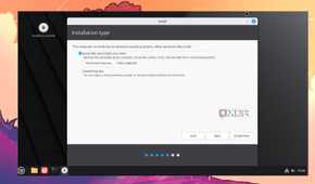 screenshot of linux mint install