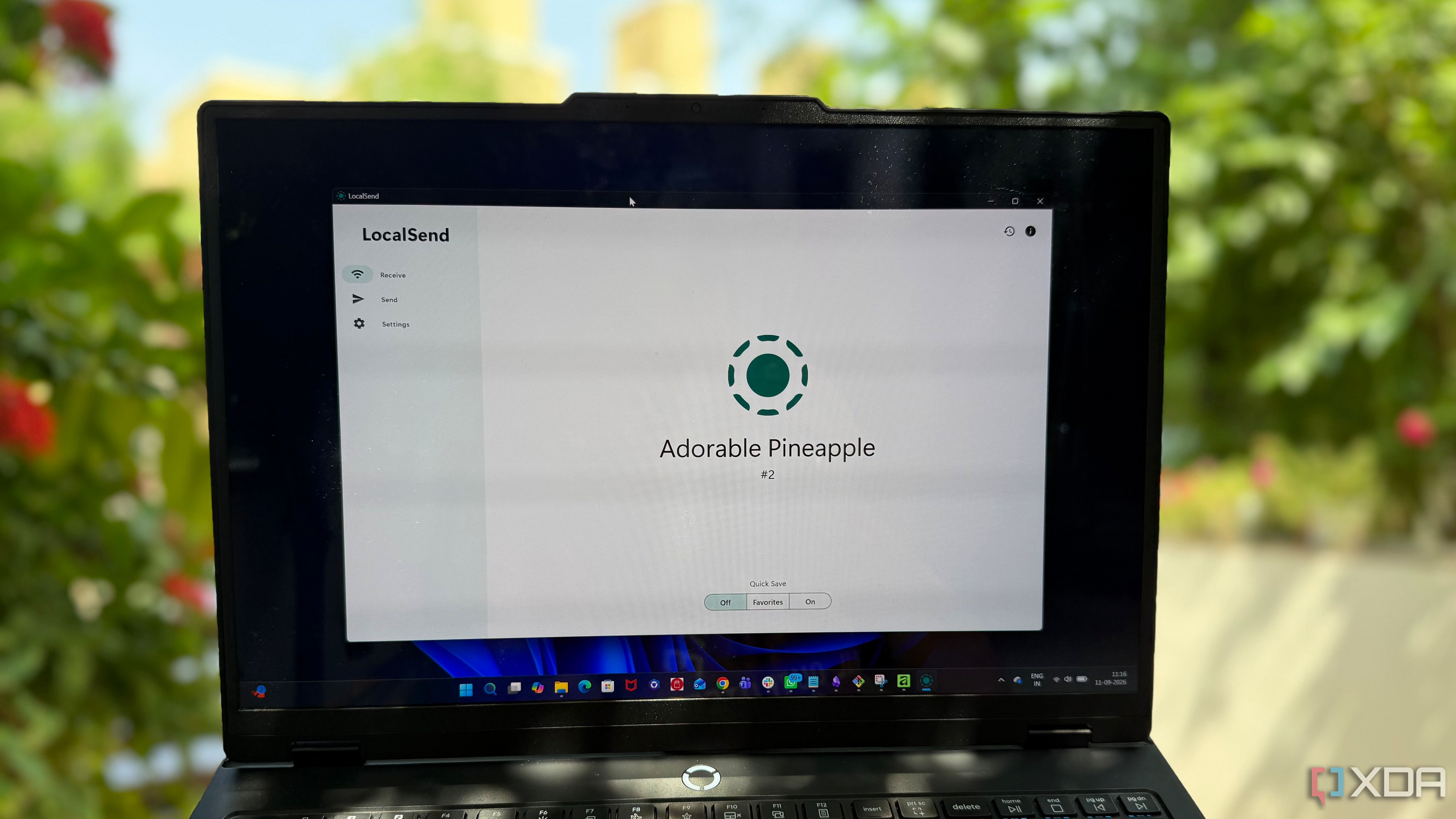 Localsend running on Lenovo Legion