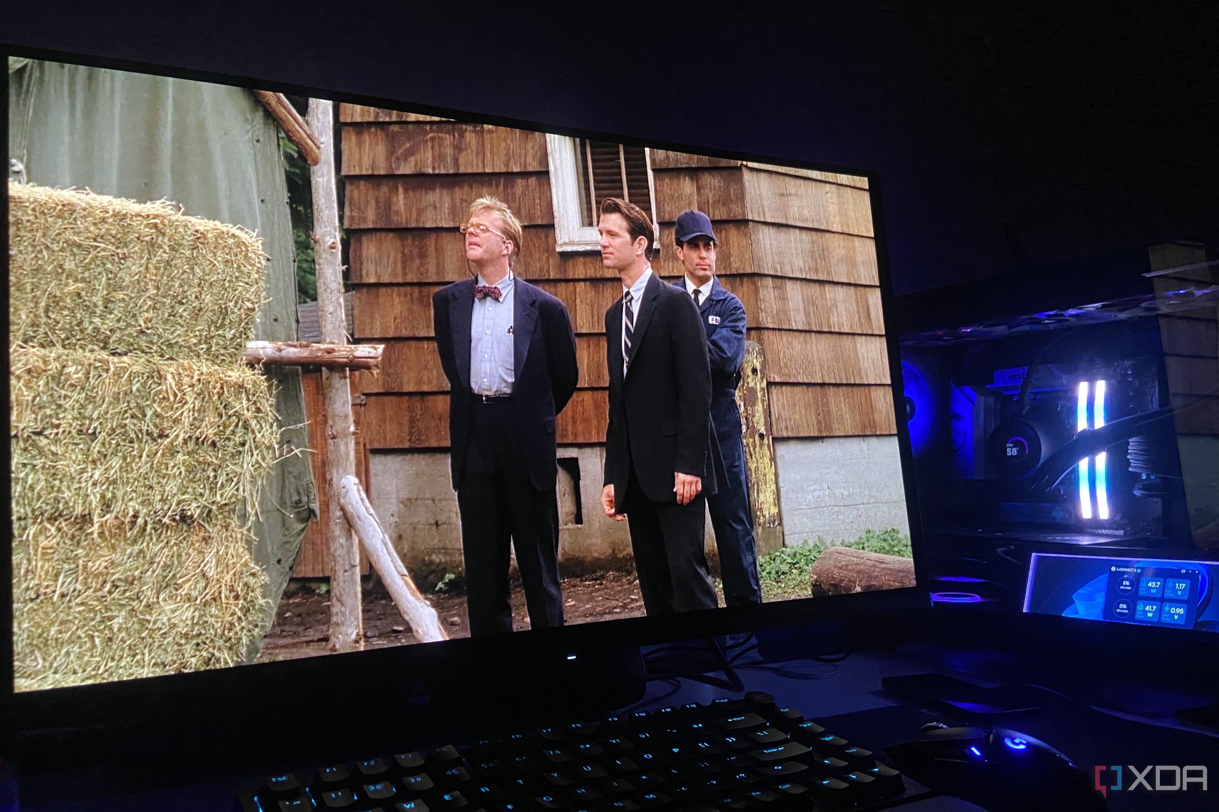 Lossless scaling being used to upscale Twin Peaks. 