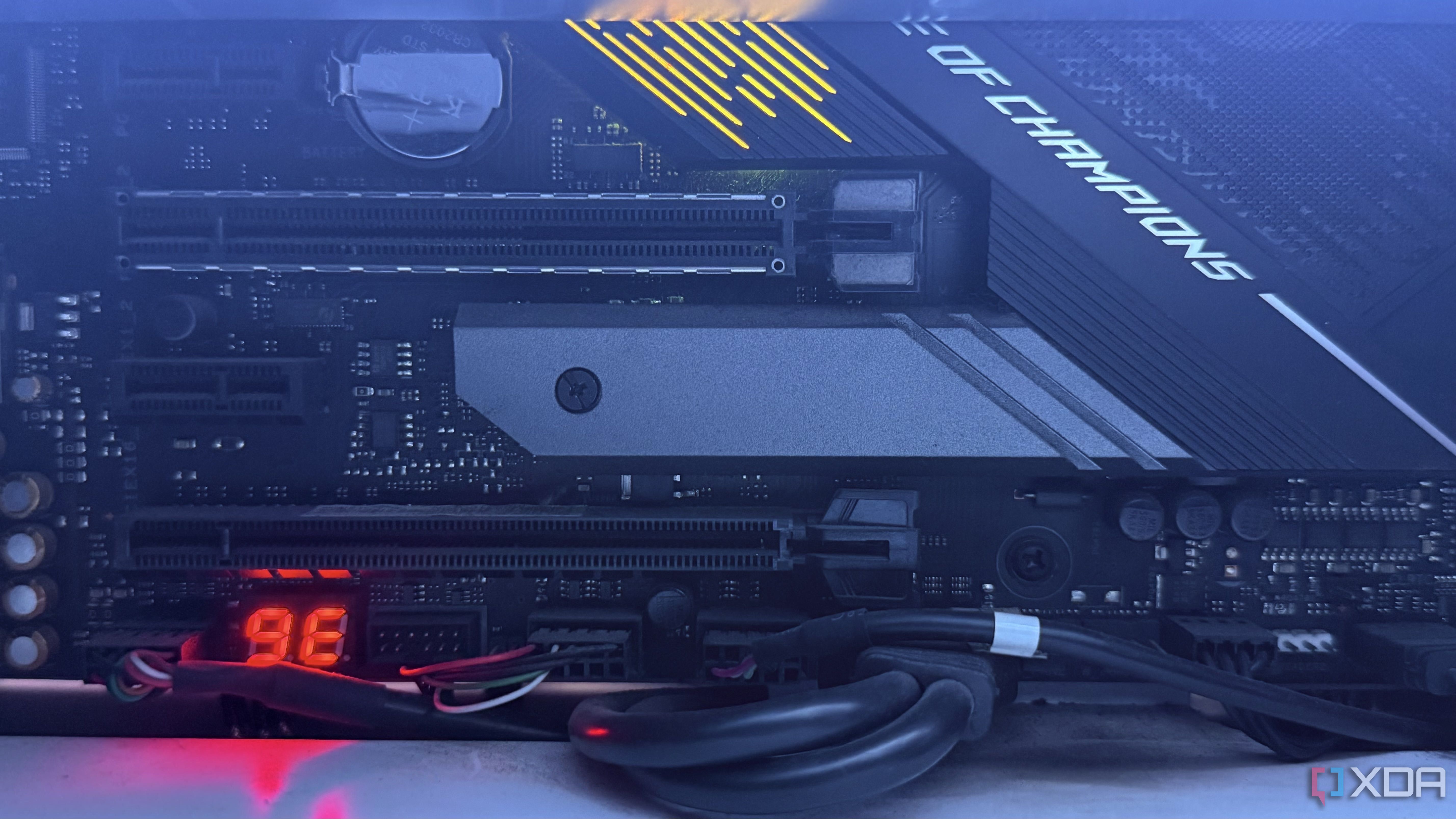 M.2 slot on a motherboard