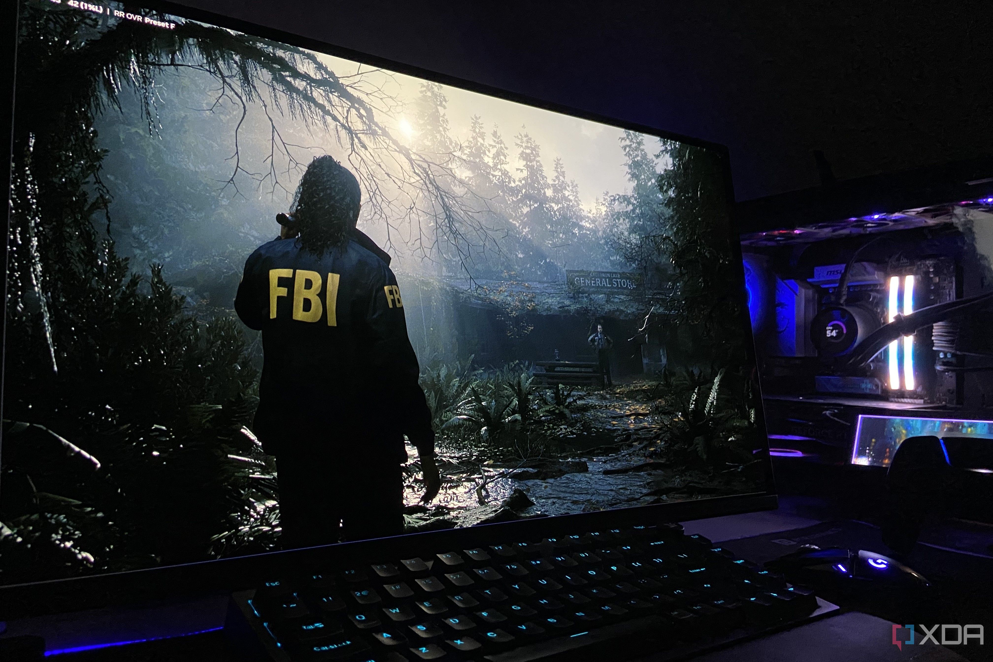 DLSS 4.5 Ray Reconstruction running in Alan Wake 2, on an RTX 4070 Ti Super.