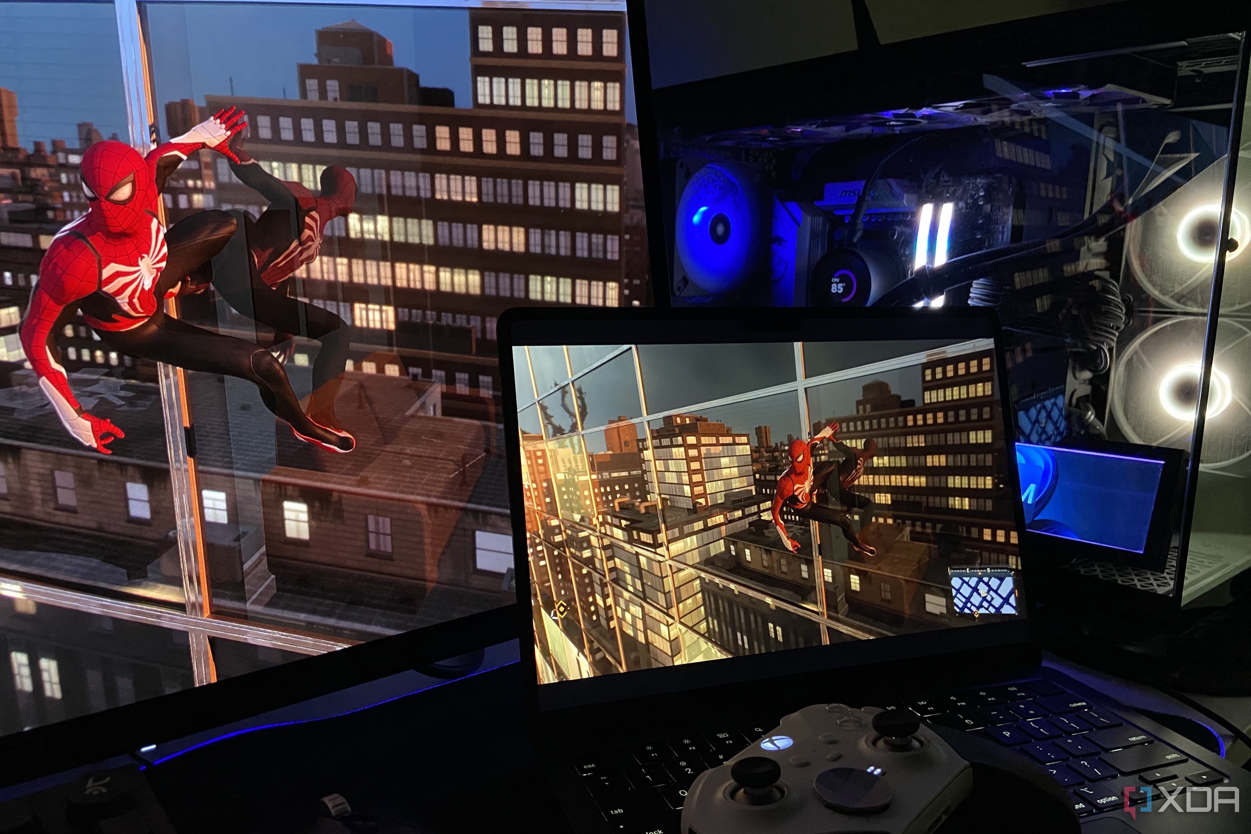 Spider-Man 2 Running on an M2 Macbook Air.