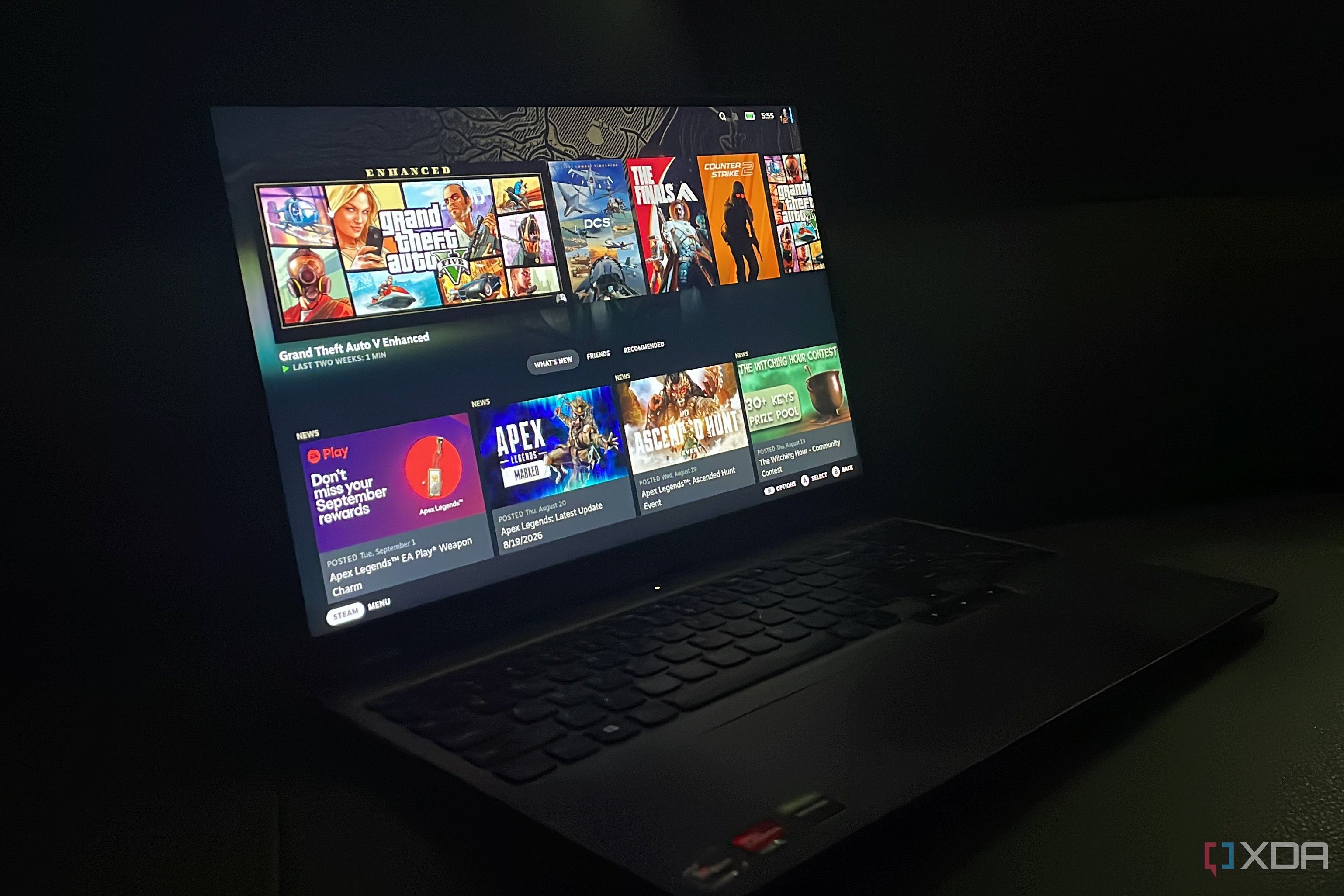 A laptop equipped with an AMD Ryzen processor.