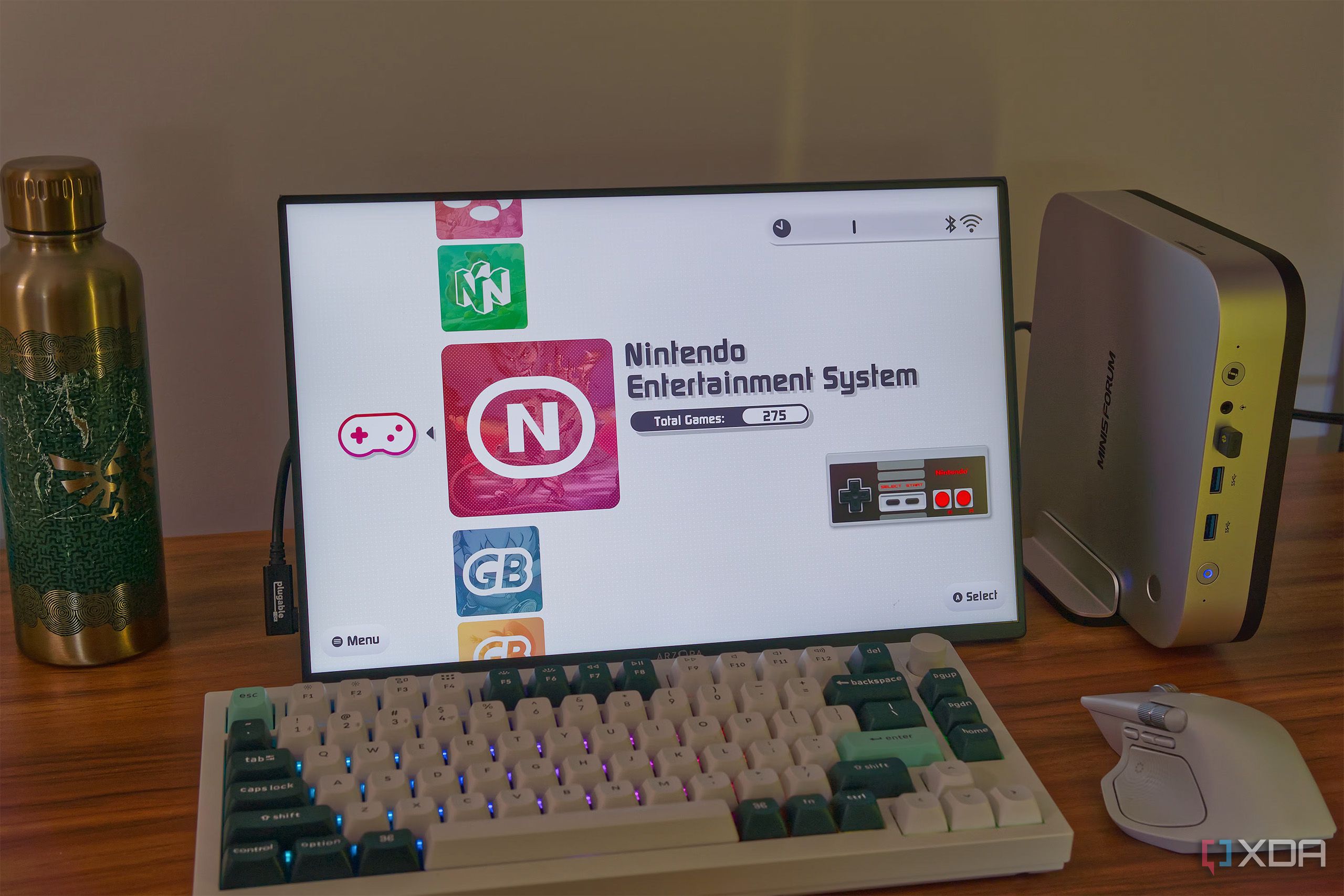 A mini PC-powered emulation setup