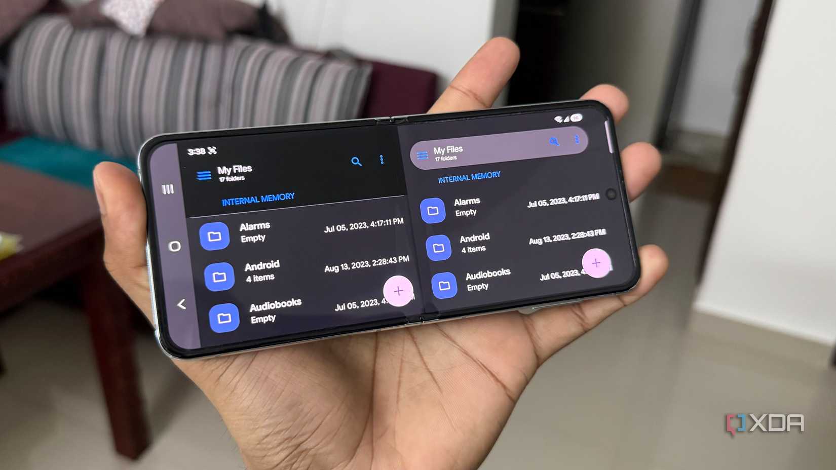 Почему я заменил штатный файловый менеджер Samsung на Solid Explorer Интерфейс приложения Solid Explorer в двухпанельном режиме