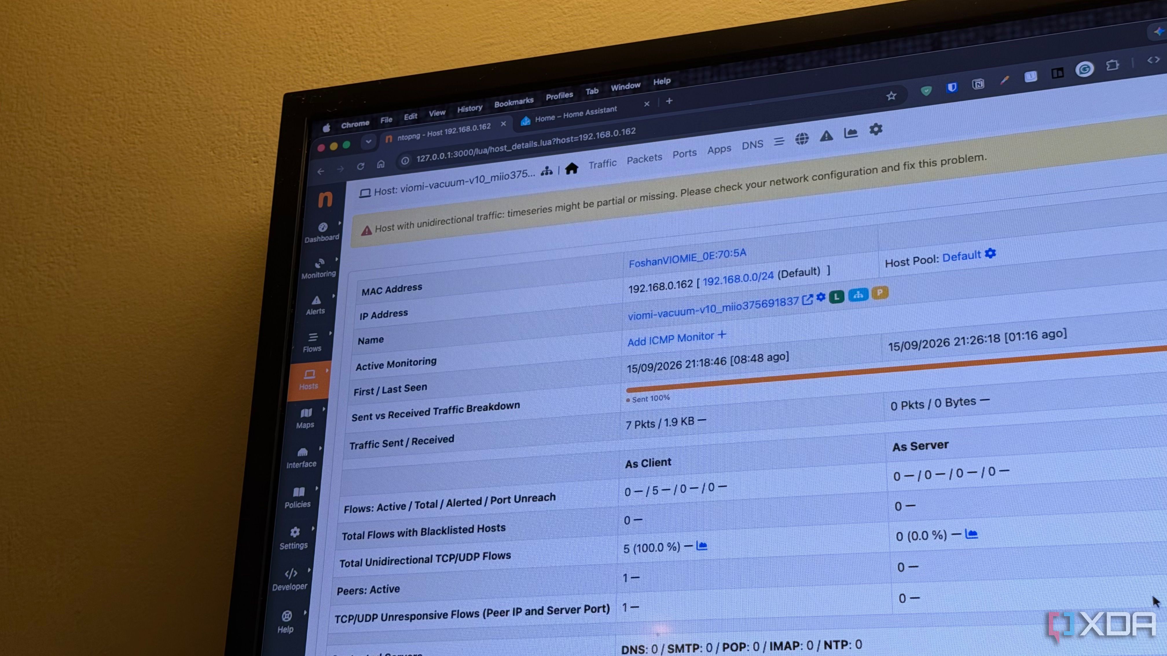 Ntopng running on a Mac