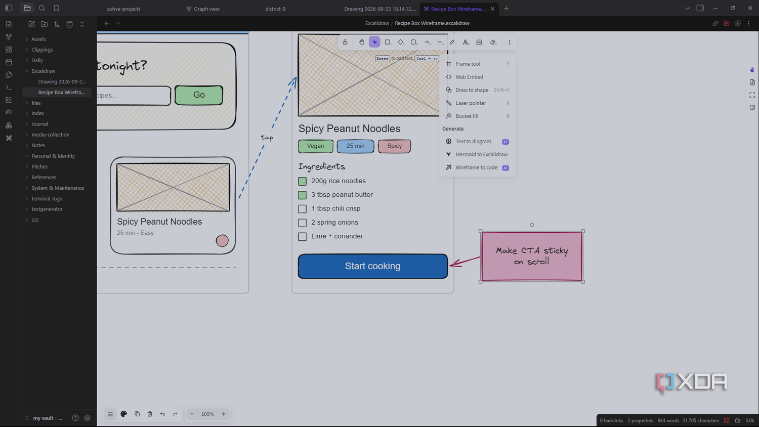 Wireframing Text I turned Obsidian into a personal command center with these 6 free plugins
