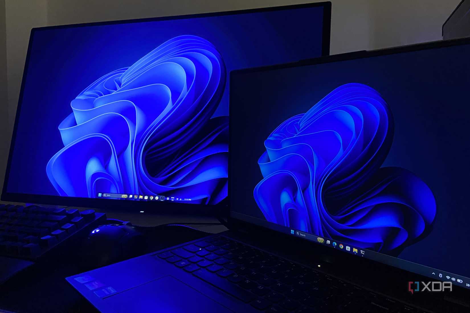 An old laptop with an OLED monitor.