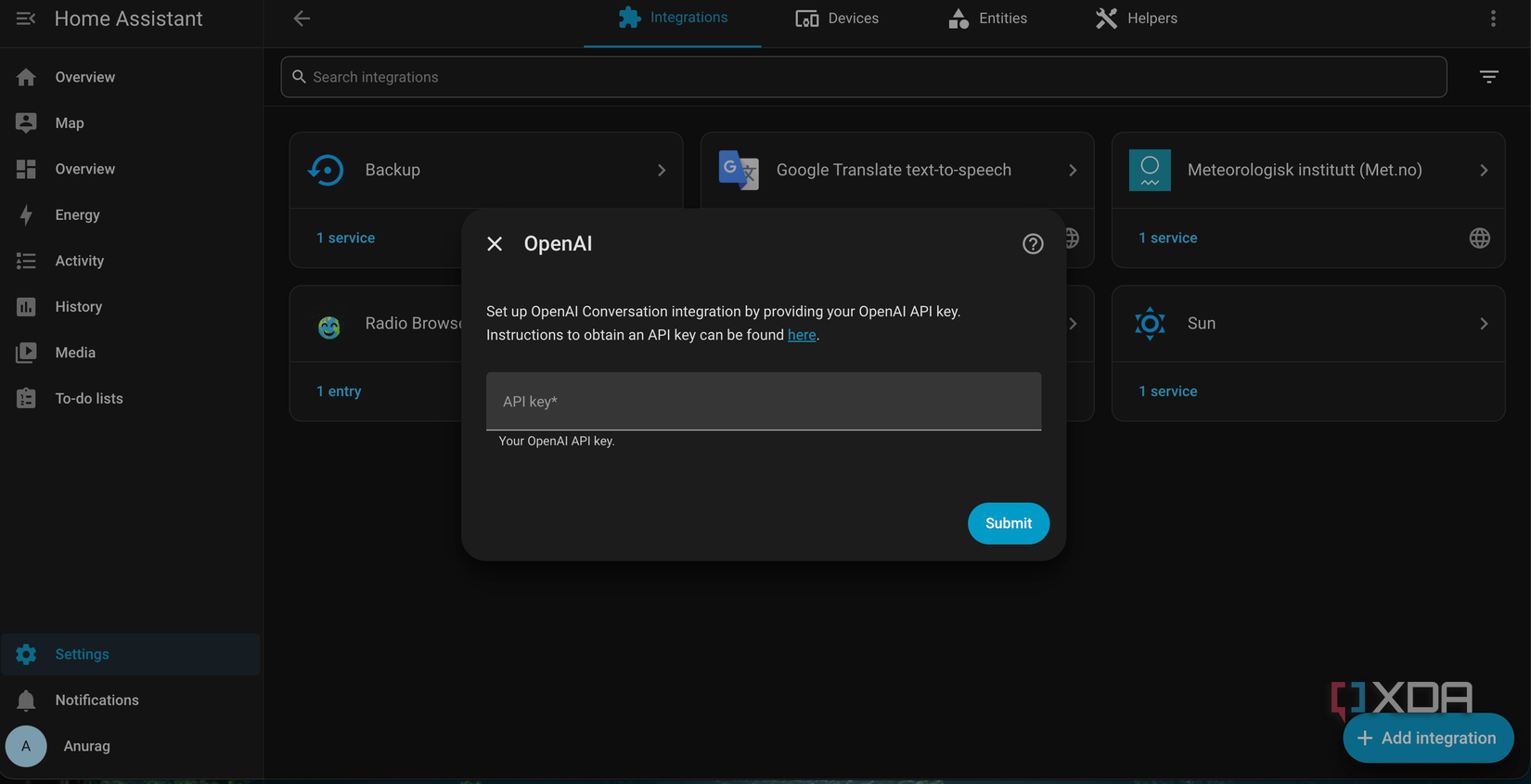 Інтеграція OpenAI в Home Assistant