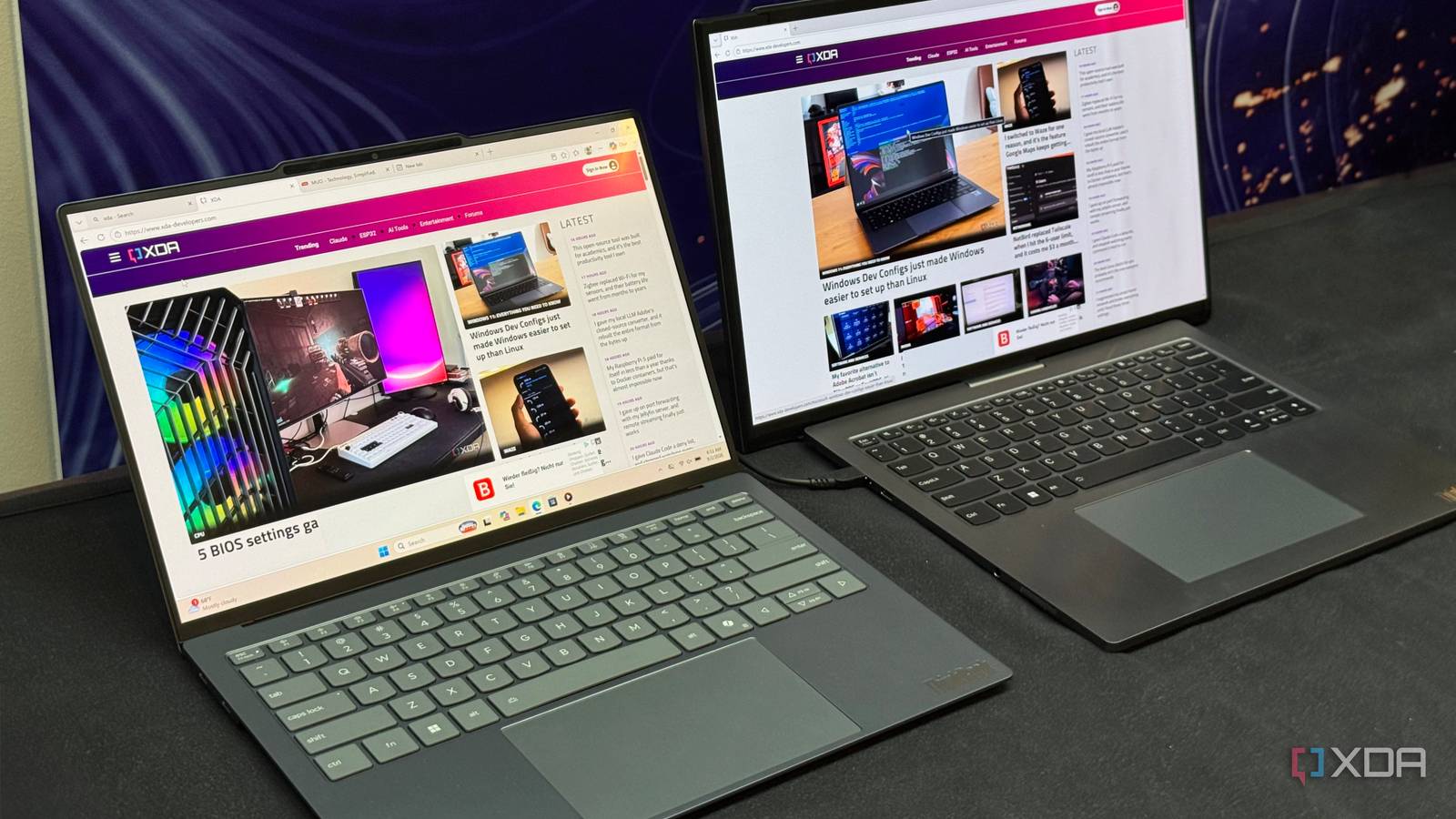 Lenovo made a razor-thin fanless laptop and another one that gets wider
