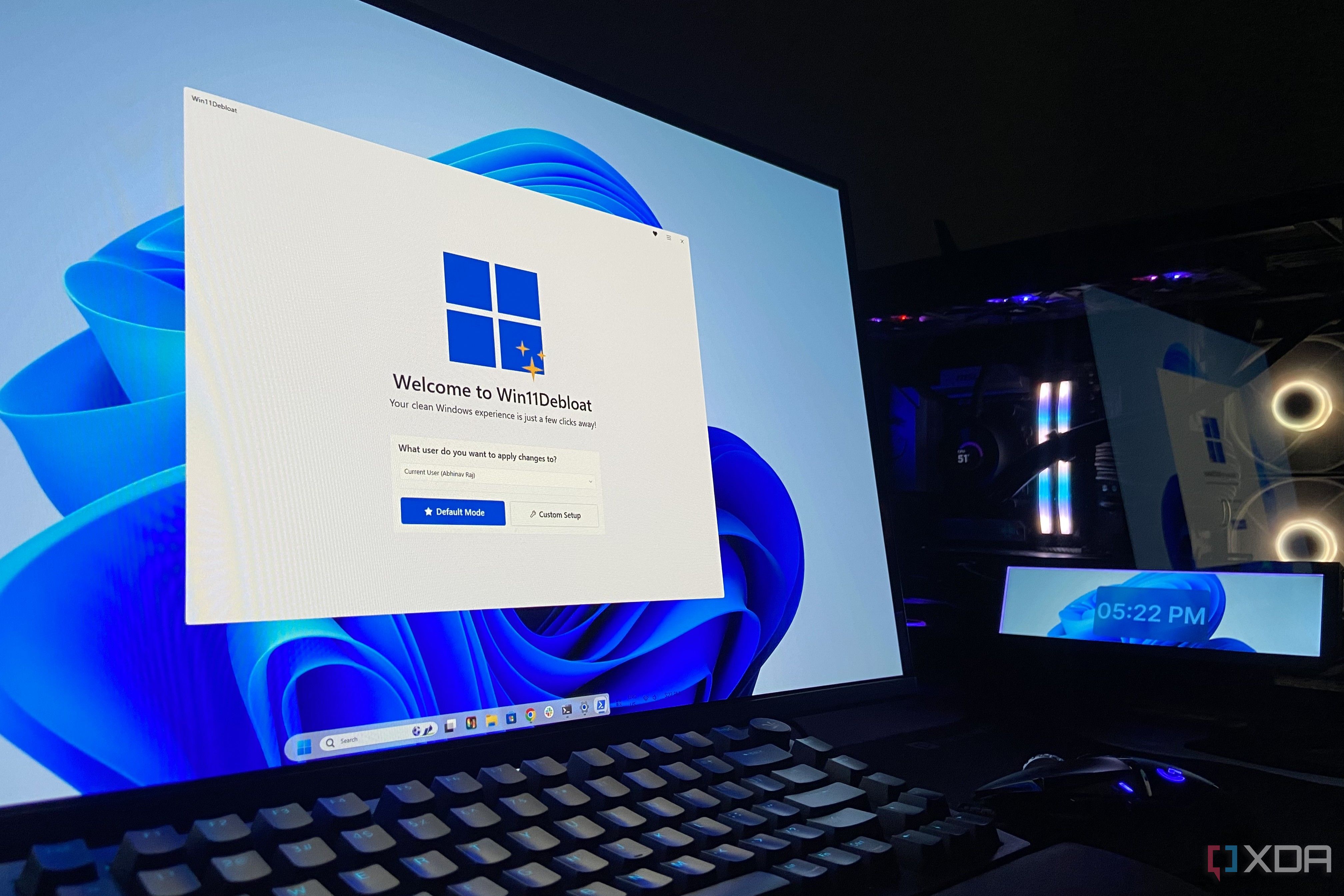 A PC running an operating system.