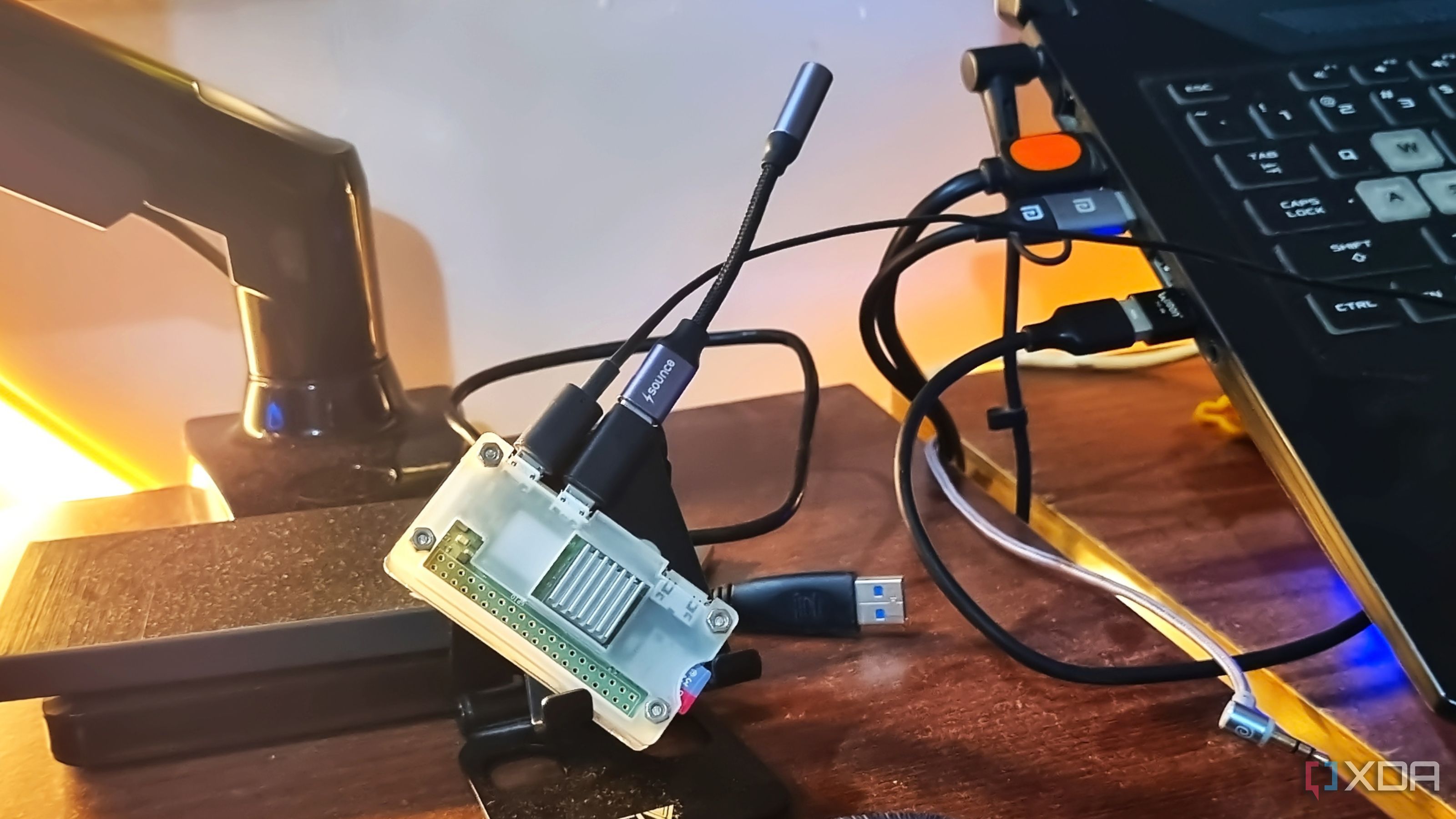 photo of pi zero with usb dac