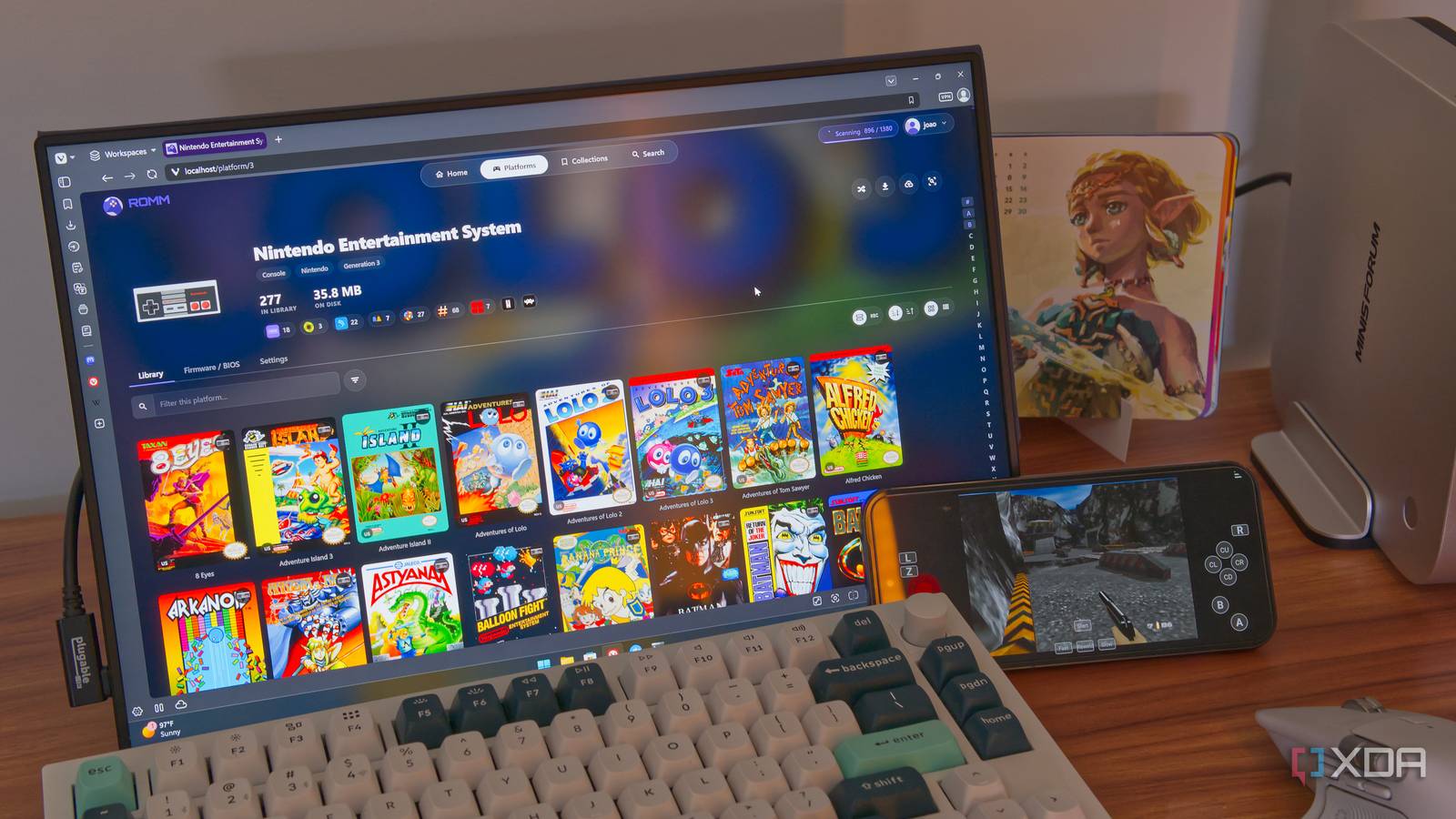 I stream my retro games from one machine to every device in the house ...