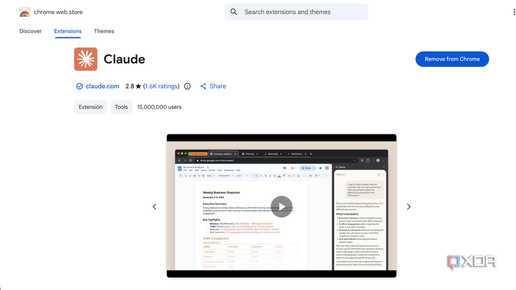 Интеграция Claude в браузер Chrome упрощает отладку веб-приложений Панель расширения Claude в браузере Chrome