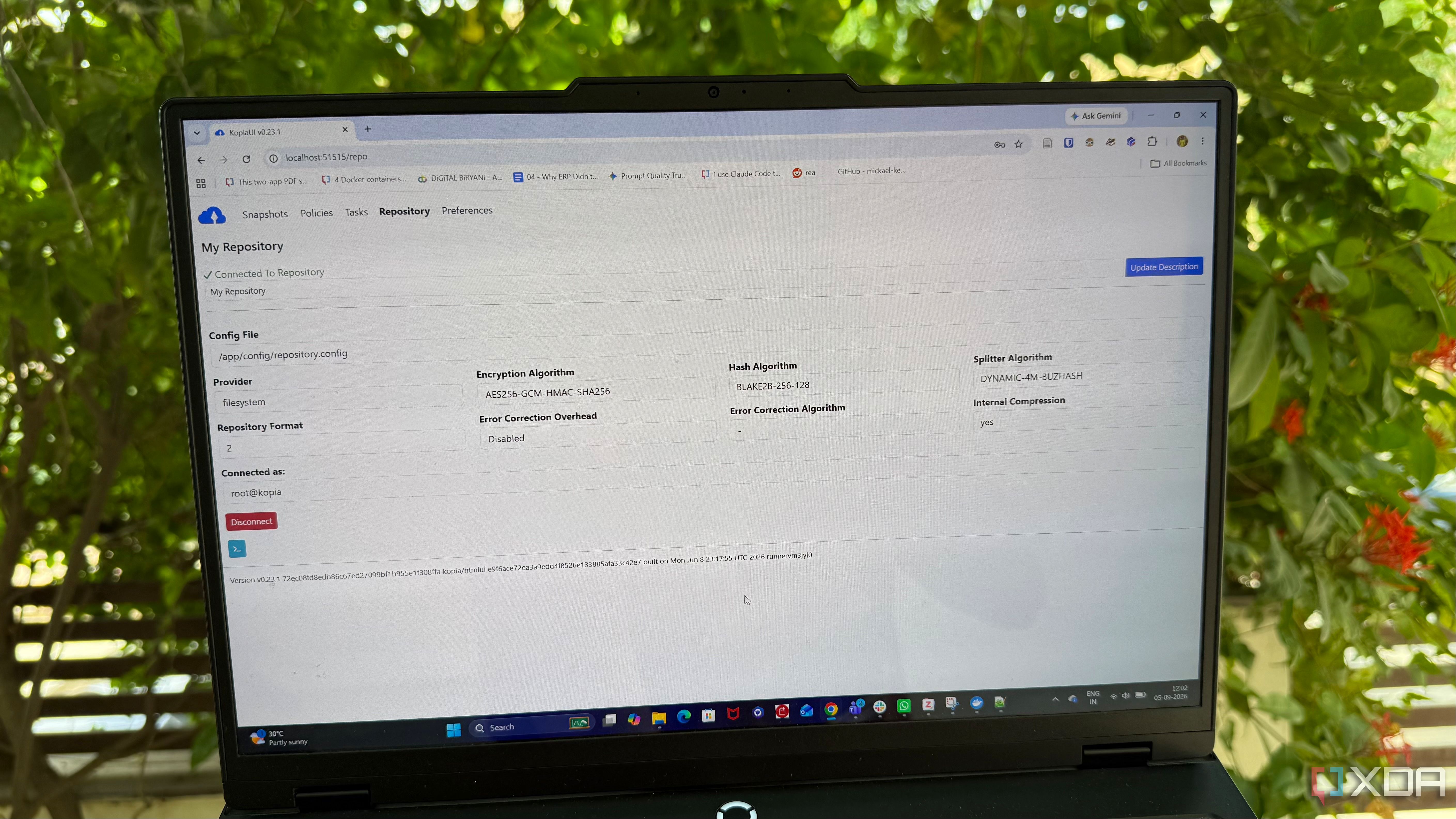 Kopia self-hosted backup tool