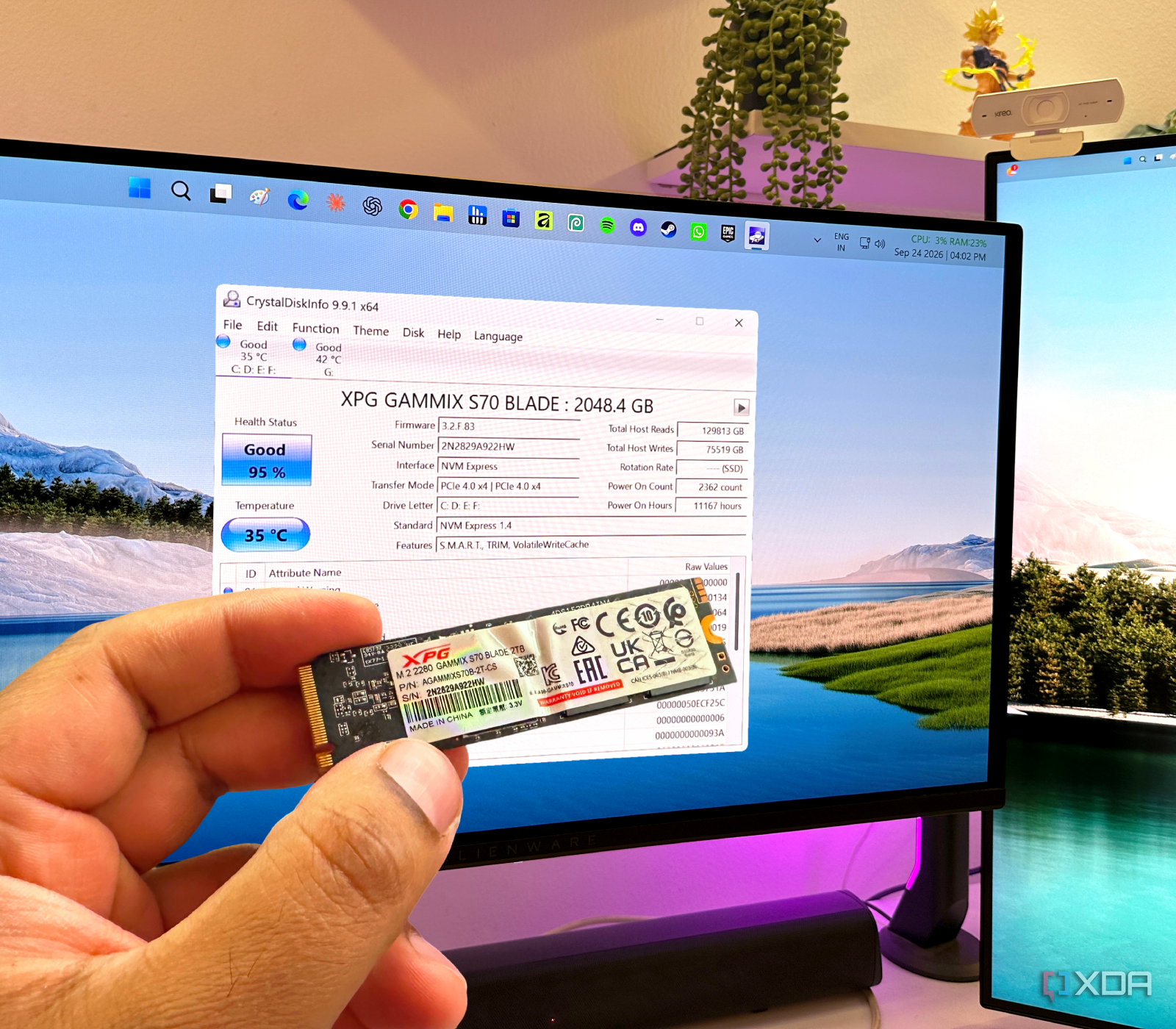 Dierya SSD 512GB SATA 6Gb/s健康状態100%動作確認済 Your SSD's 