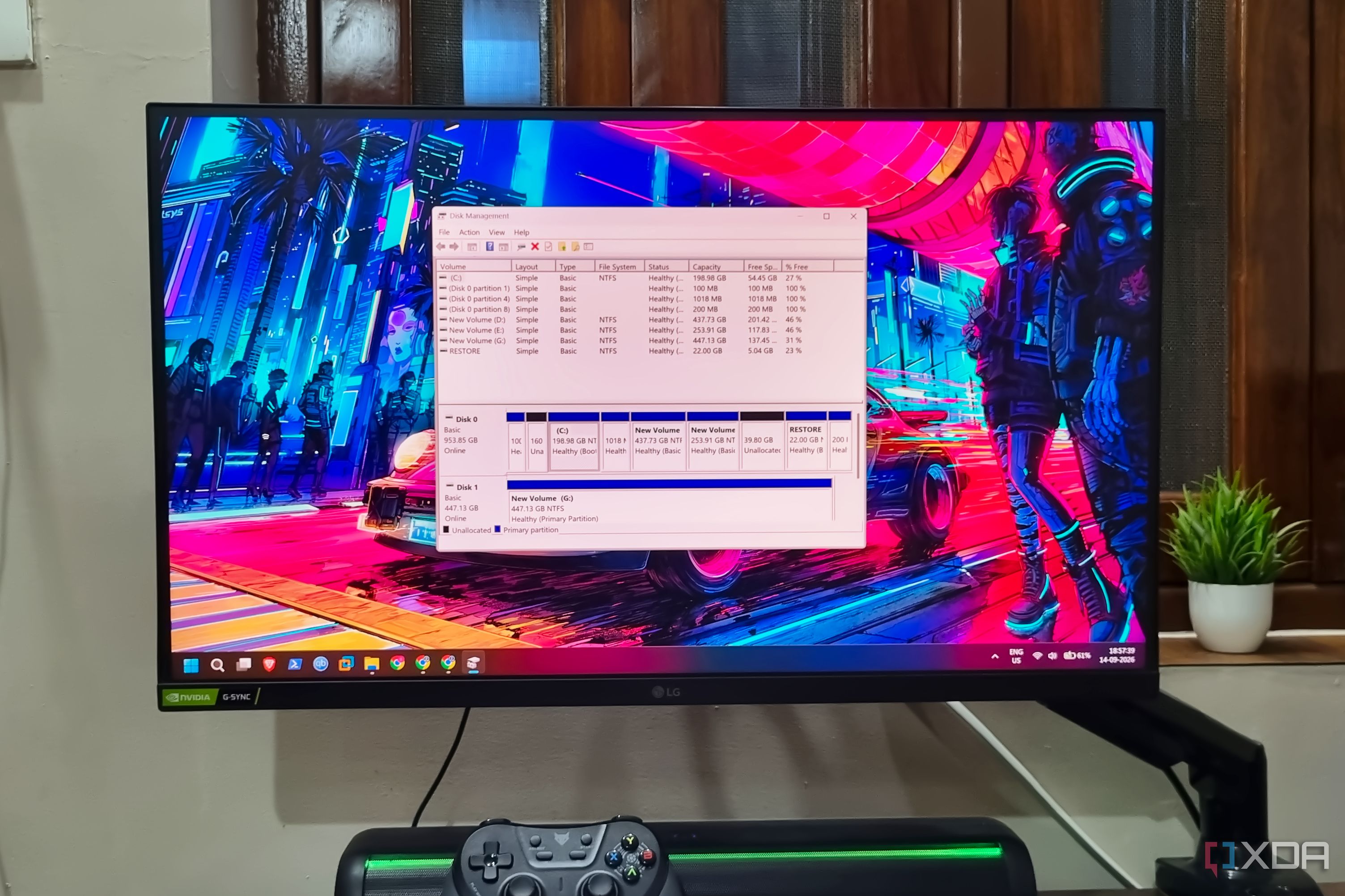 photo of ssd disk mgmt windows