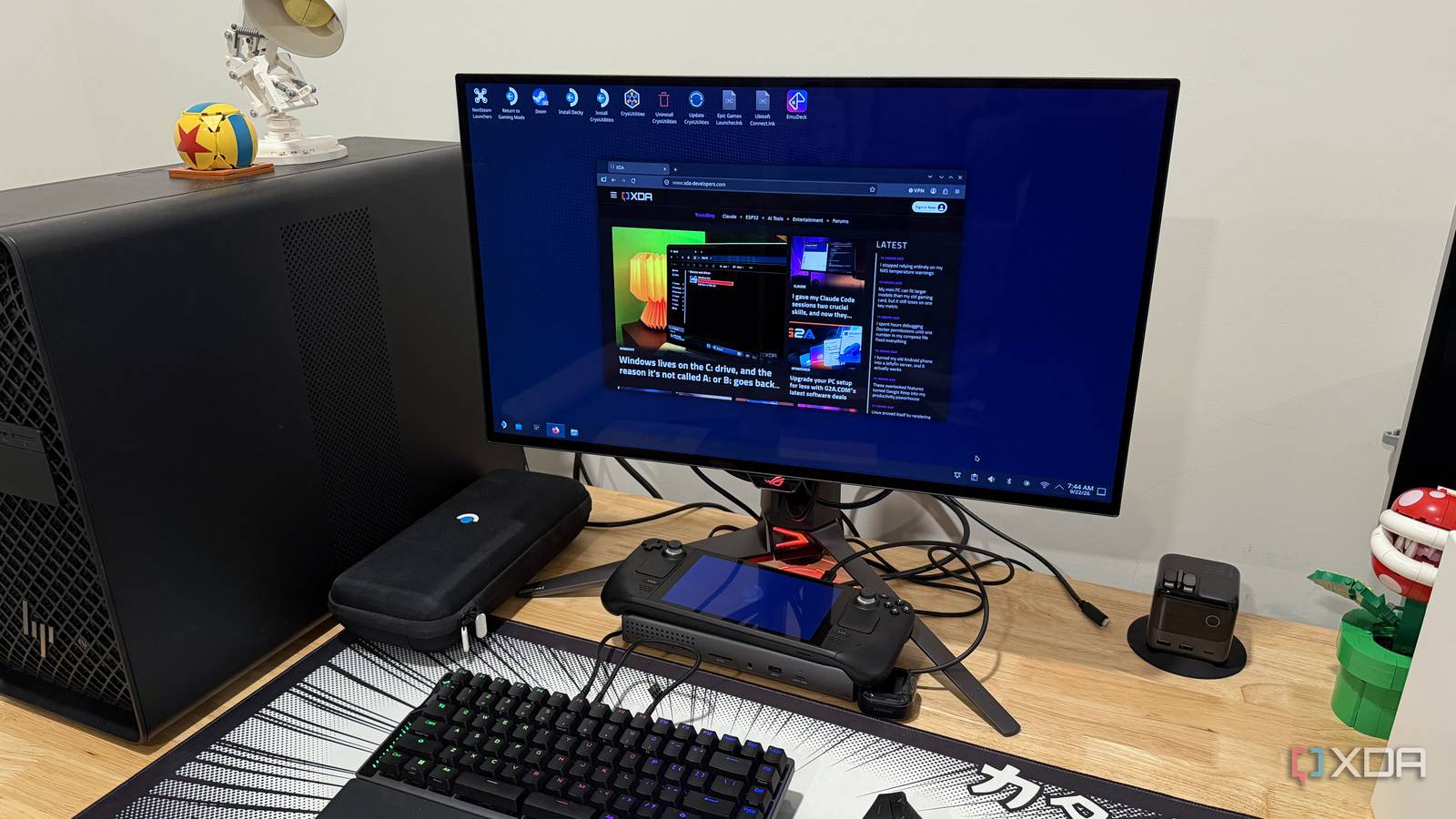 My Steam Deck is a desktop for most of the week, and a dock was the ...
