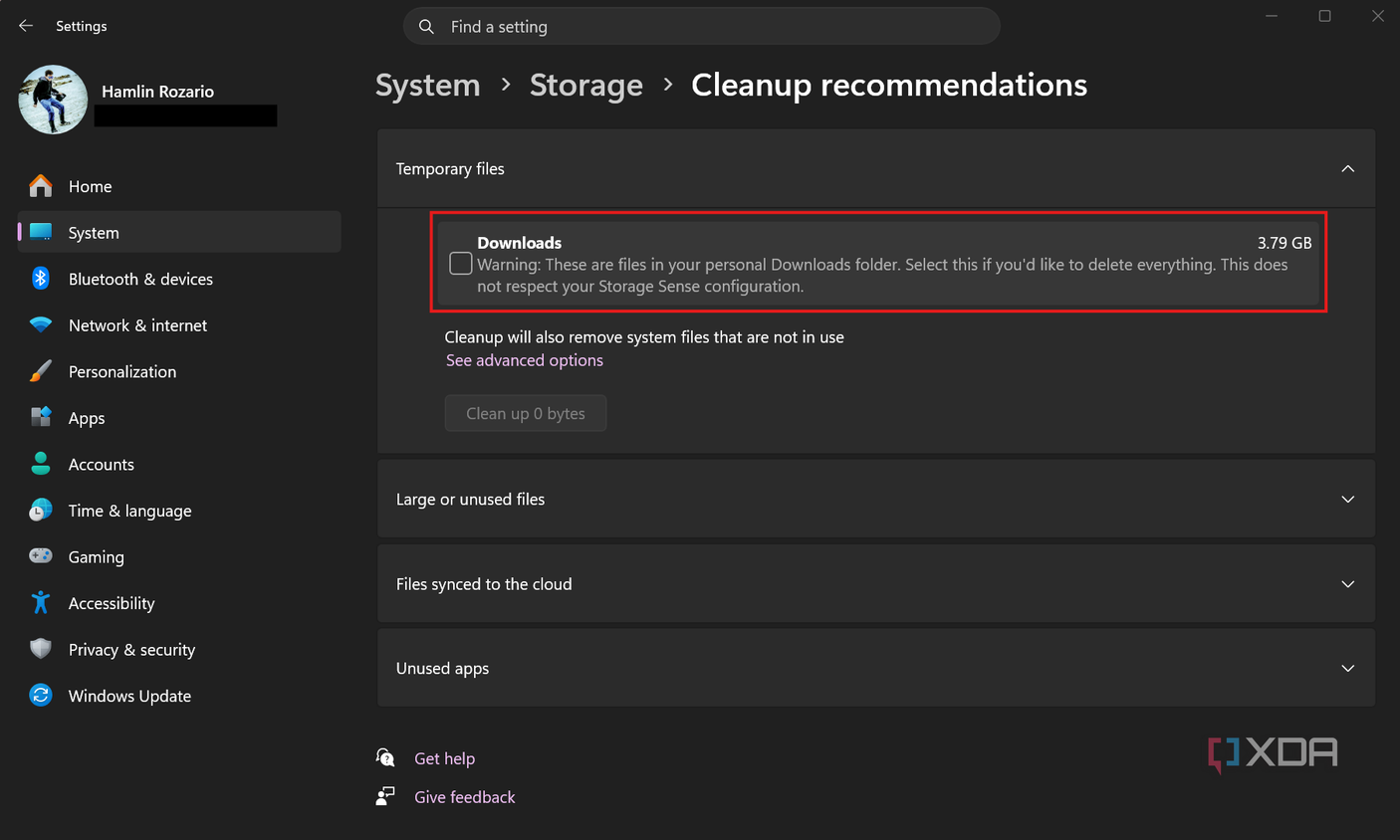 настройка Storage Sense в Windows 11 — иллюстрация 6 к материалу настройка Storage Sense в Windows 11 — иллюстрация 6 к материалу