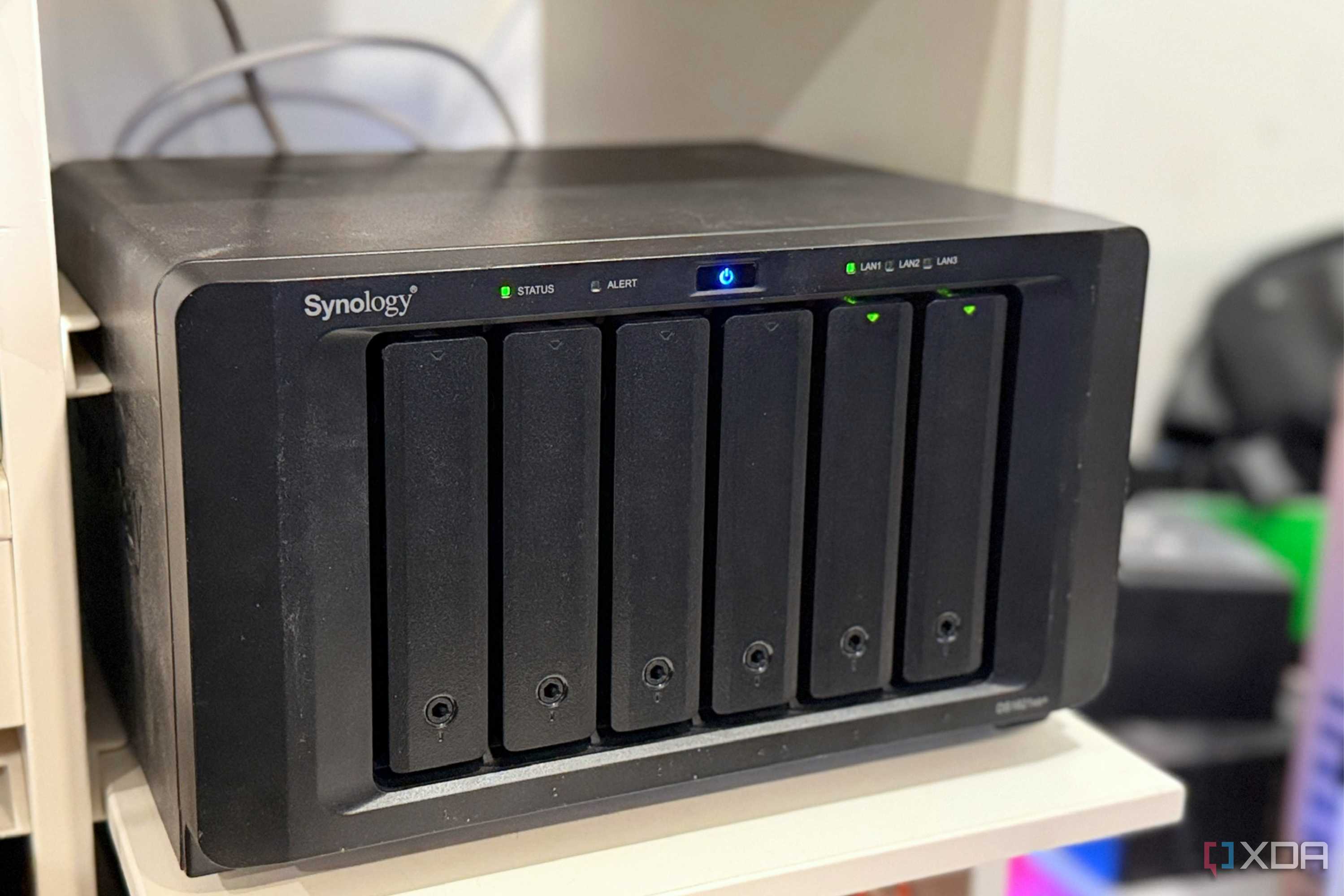 synology nas on shelf