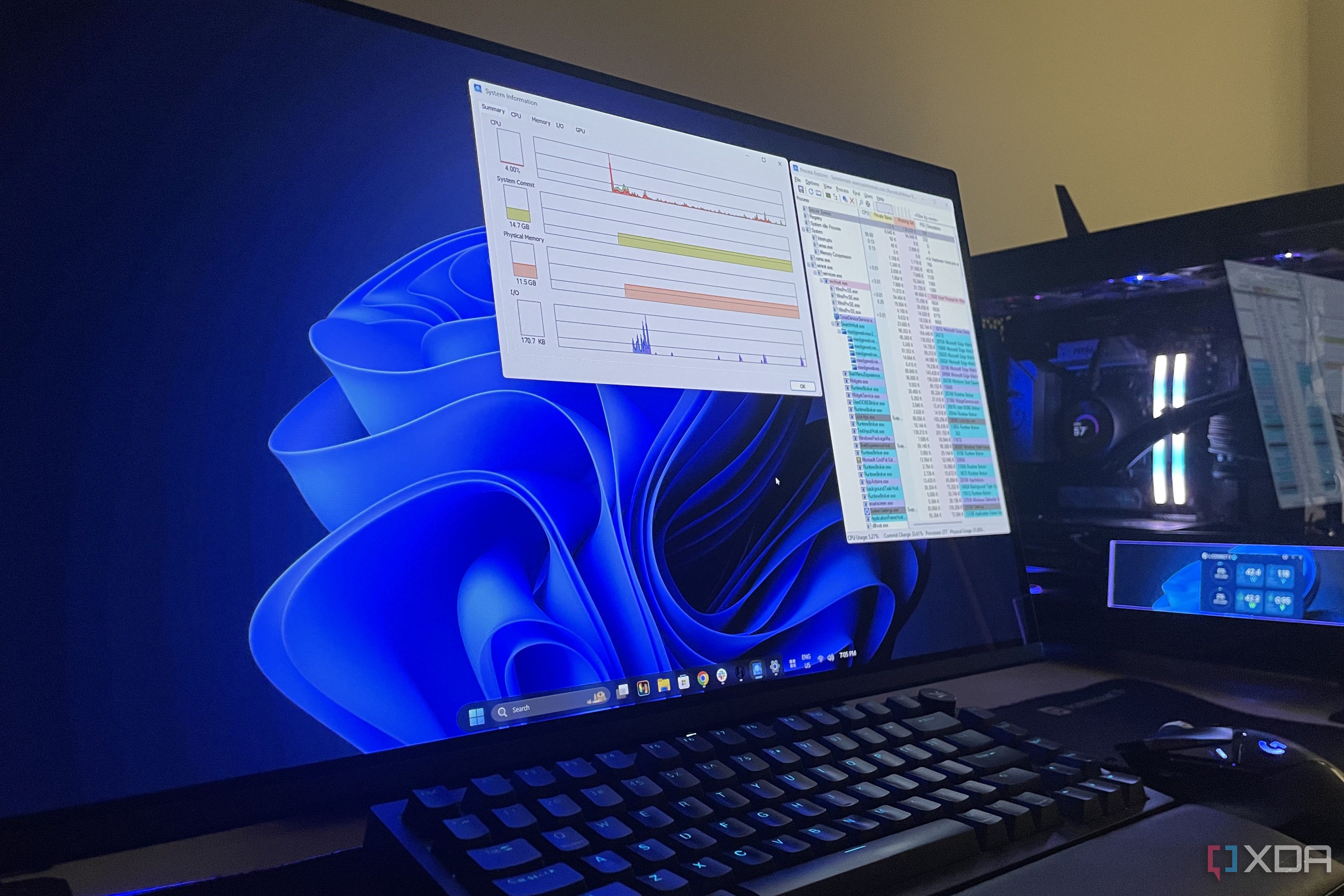 Process Monitor on a Windows 11 PC. 