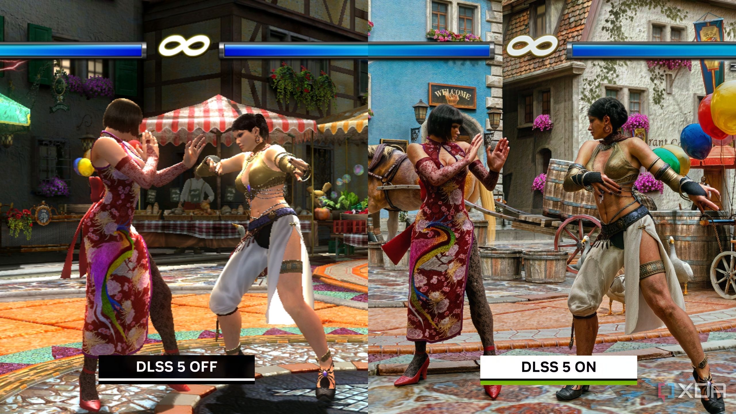 Сравнение графики в Tekken Tag Tournament 2 через эмулятор RPCS3 с DLSS 5