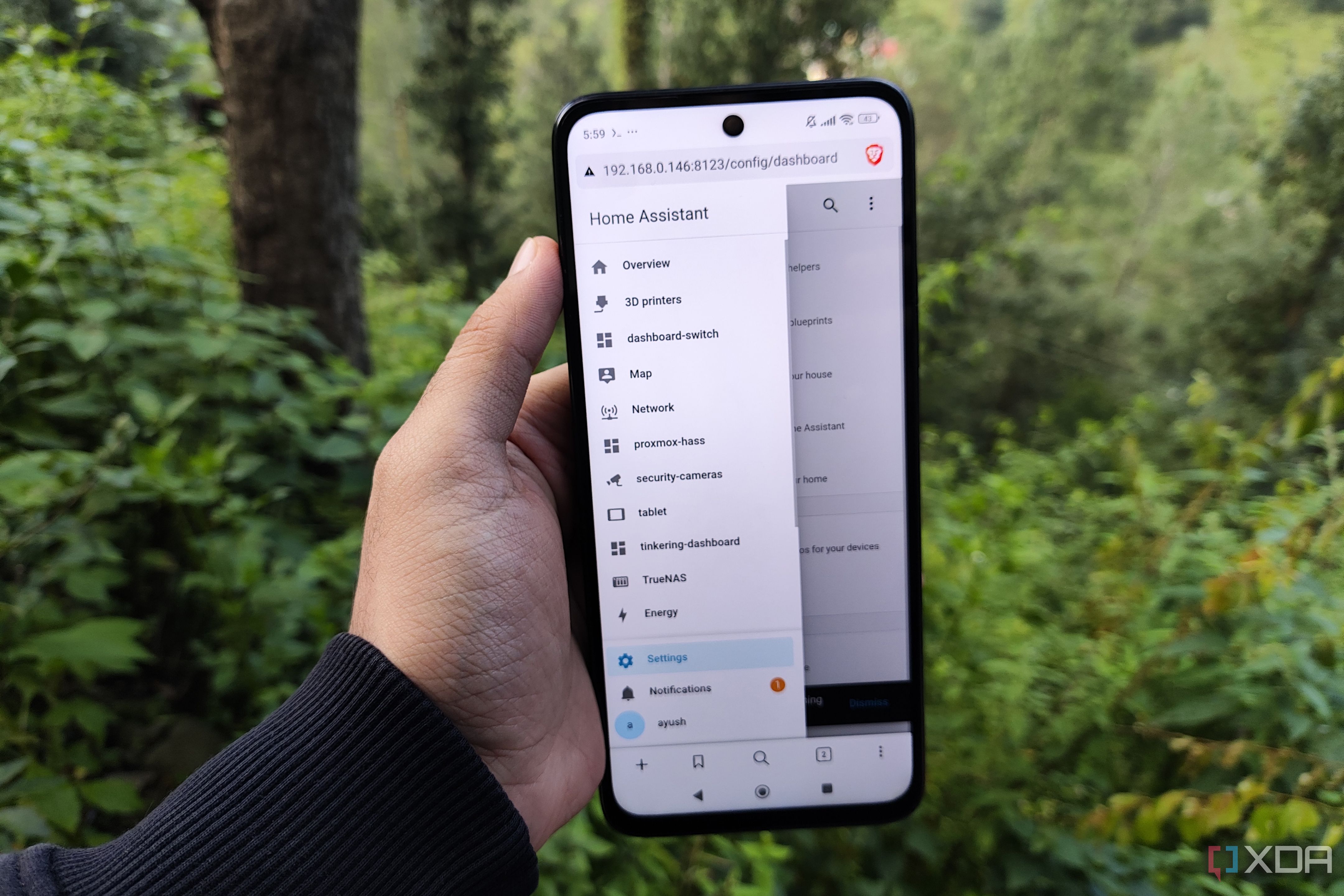 A working Home Assistant instance