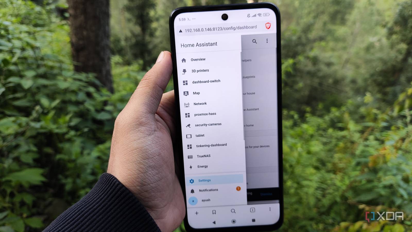 I turned my old Android phone into a Home Assistant server ...
