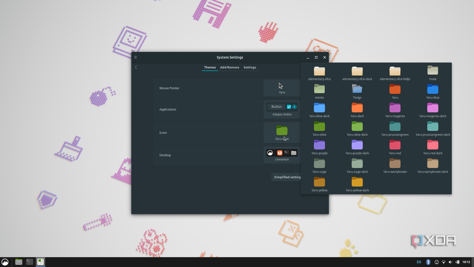 Смена графической оболочки GNOME на Cinnamon в Ubuntu для повышения эффективности работы интерфейс настройки Cinnamon в Ubuntu